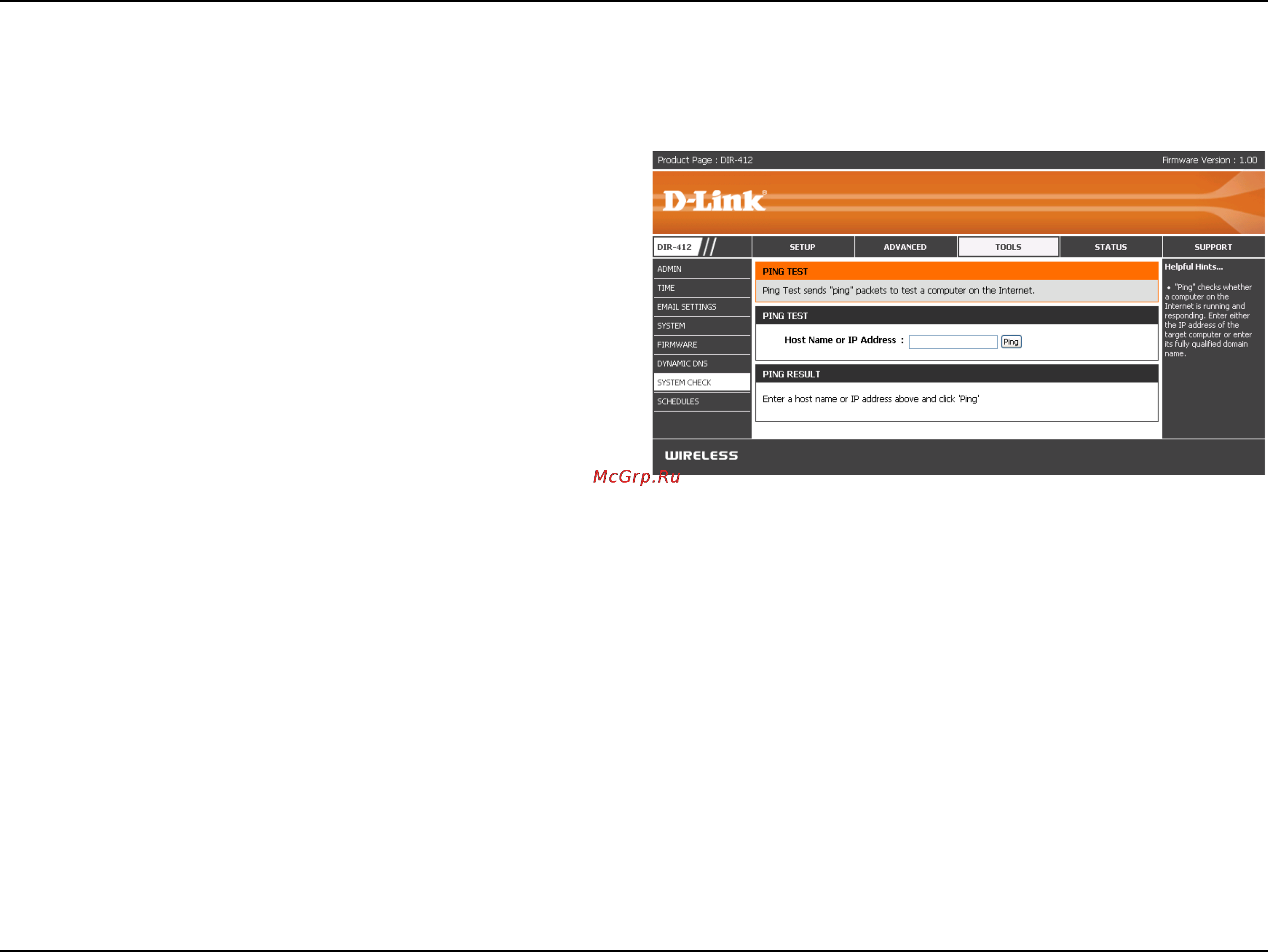 D-Link DIR-412 [66/101] System check