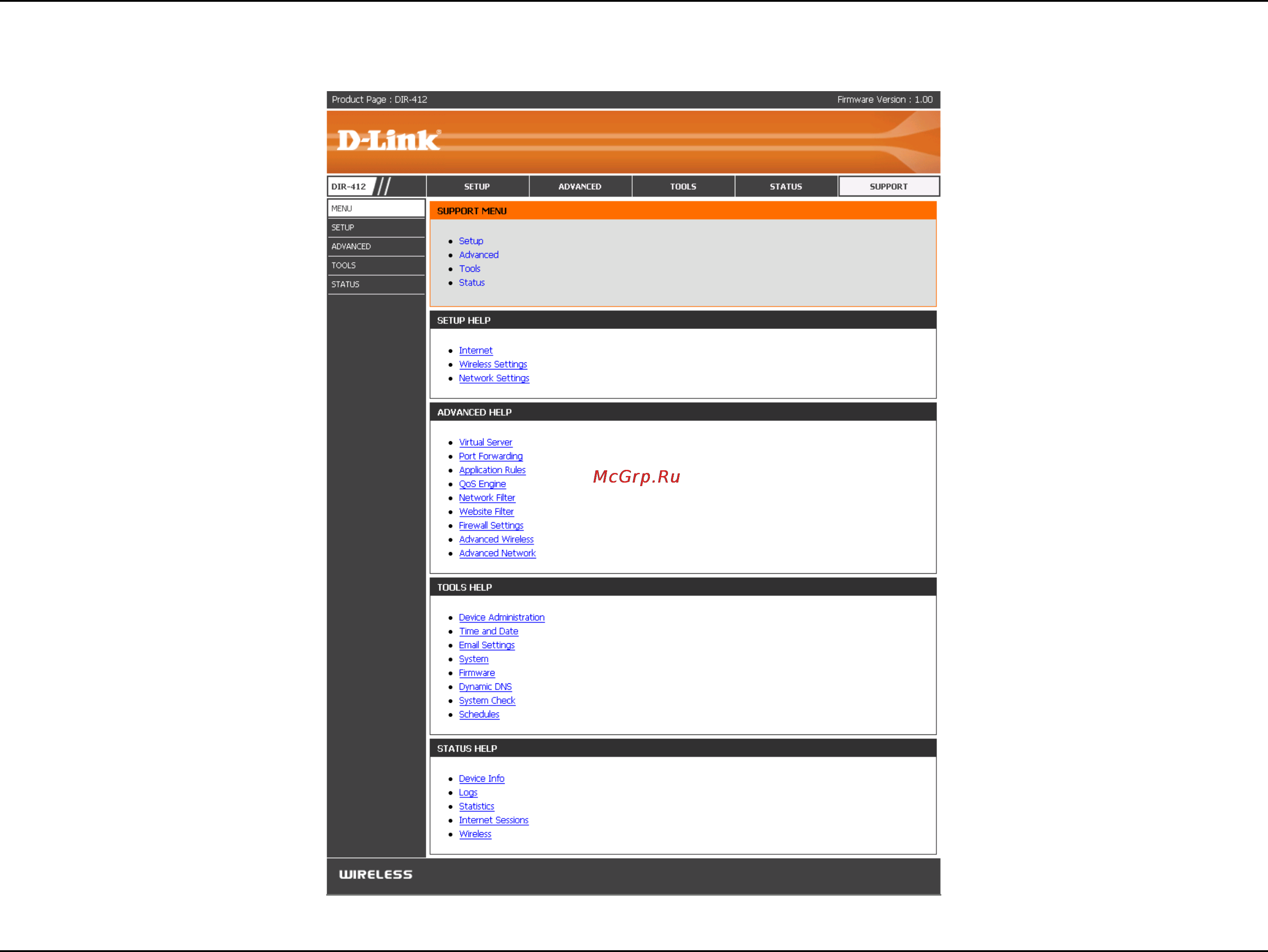 D-Link DIR-412 [73/101] Support