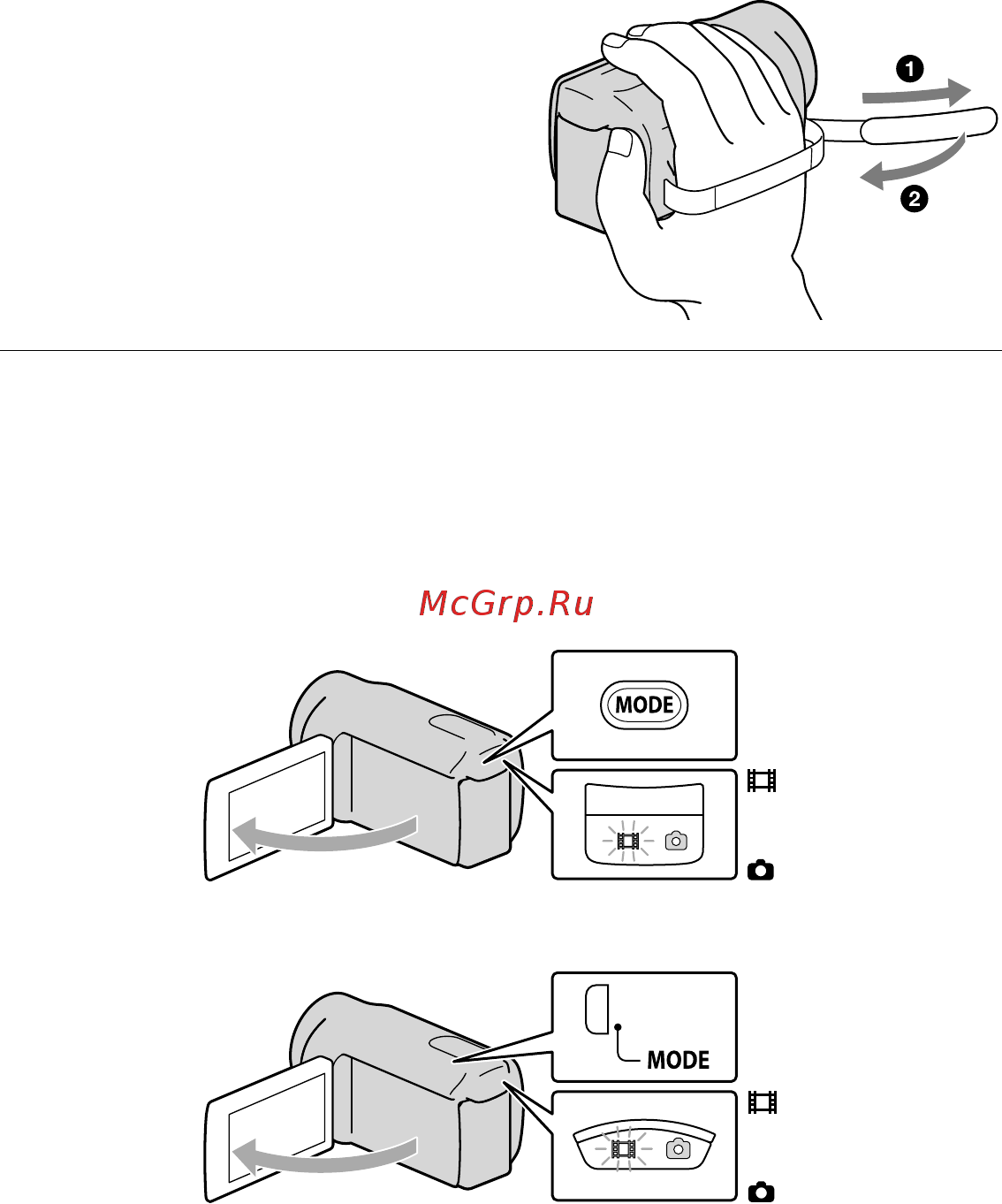 Sony DCR-SR88E [22/147] Откройте экран жкд видеокамеры