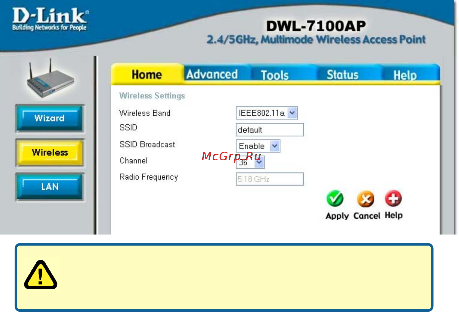 D-Link DWL-7100AP [12/52] Using the configuration menu continued