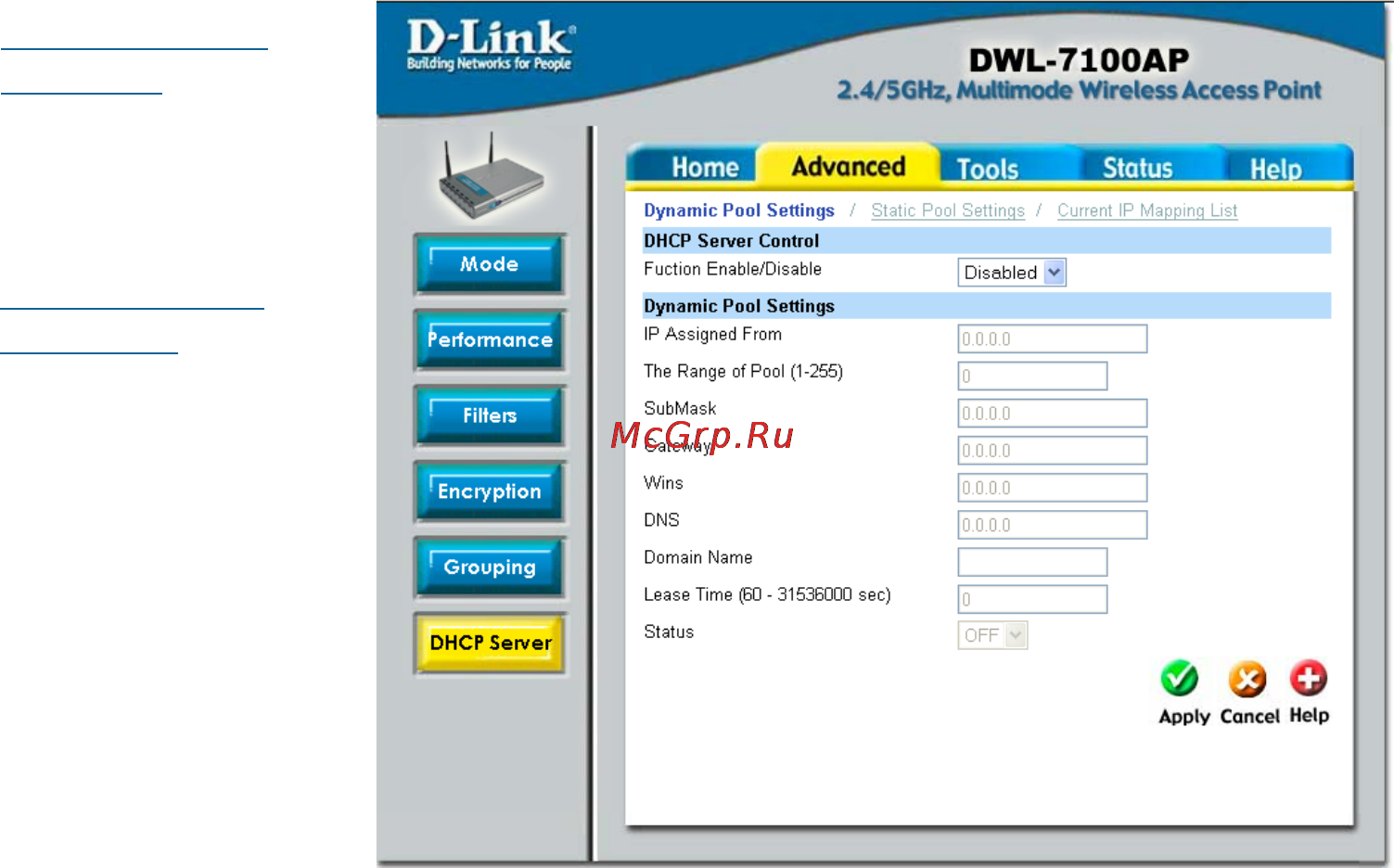 D-Link DWL-7100AP [19/52] Using the configuration menu continued