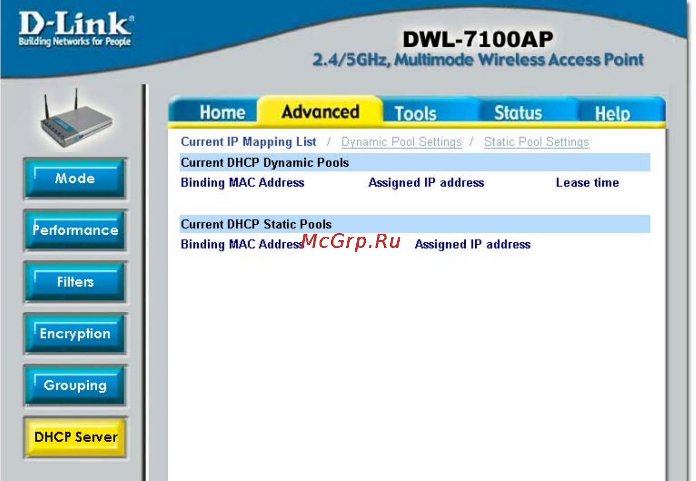 D-Link DWL-7100AP [21/52] Using the configuration menu continued