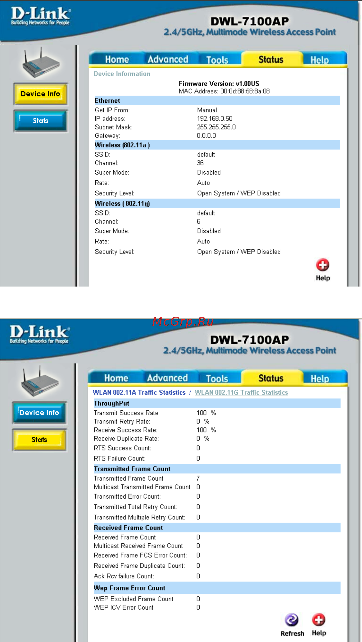 D-Link DWL-7100AP [25/52] Using the configuration menu continued