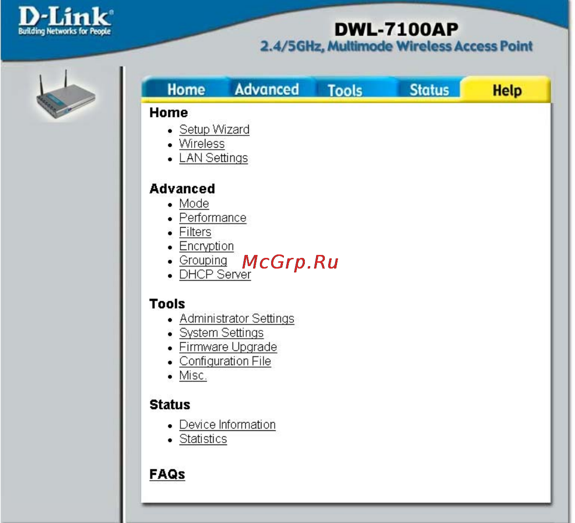 D-Link DWL-7100AP [26/52] Using the configuration menu continued
