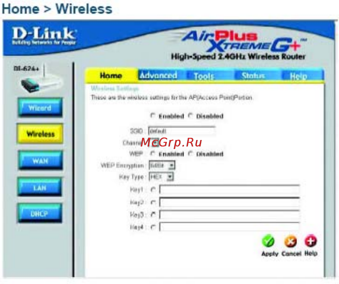D-Link DI-624+ [13/91] Использование меню настройки продолжение