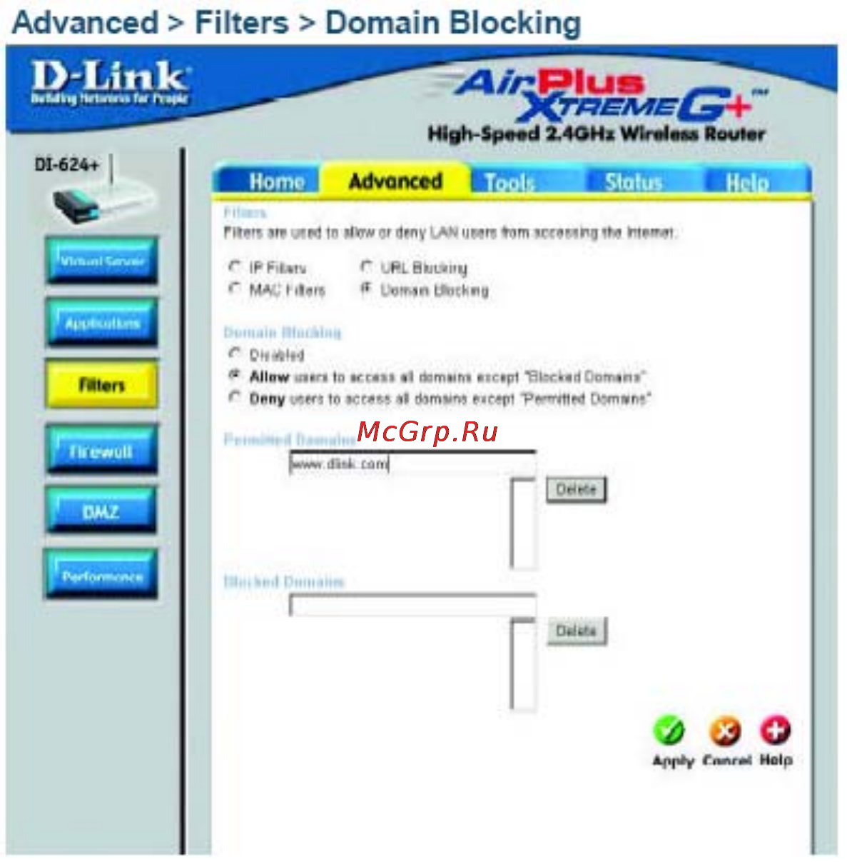 D-Link DI-624+ [25/91] Использование меню настройки продолжение