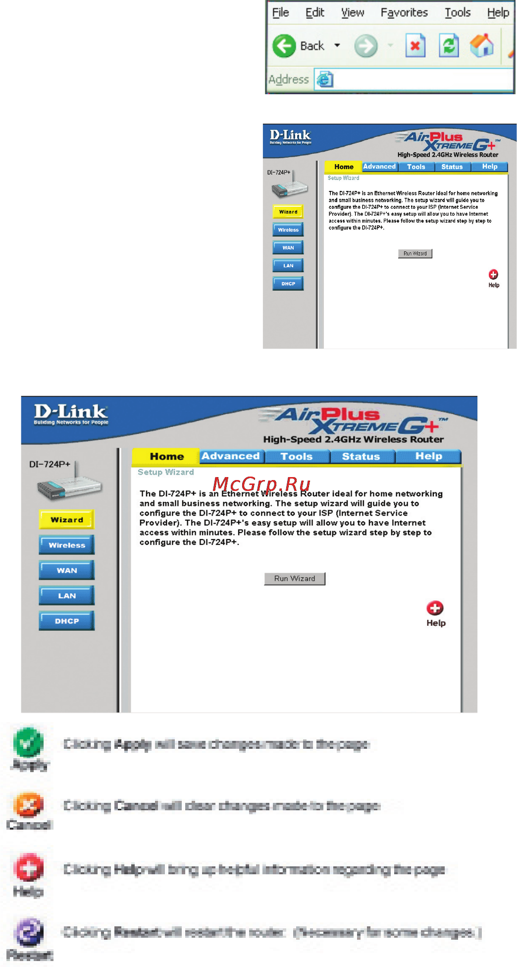 D-Link DI-724P+ [12/102] Using the configuration menu