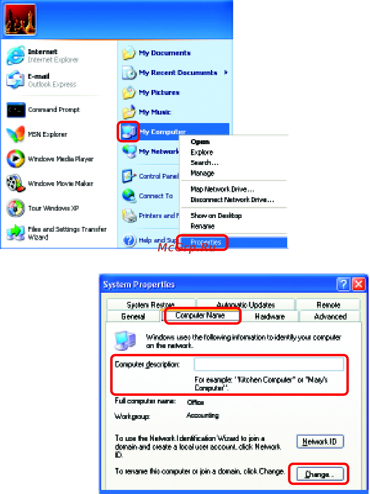 D-Link DWL-G520+ [27/43] Networking basics naming your computer