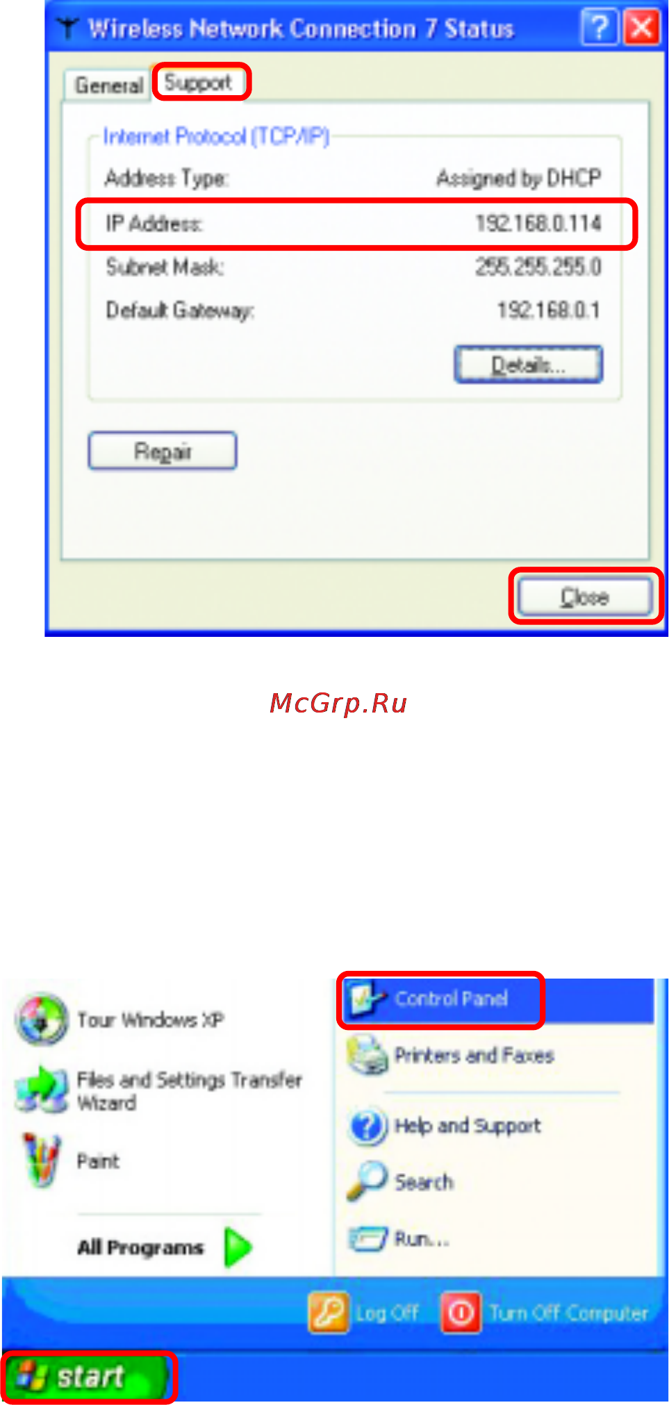 D-Link DWL-G520+ [29/43] Assigning a static ip address in windows xp 2000