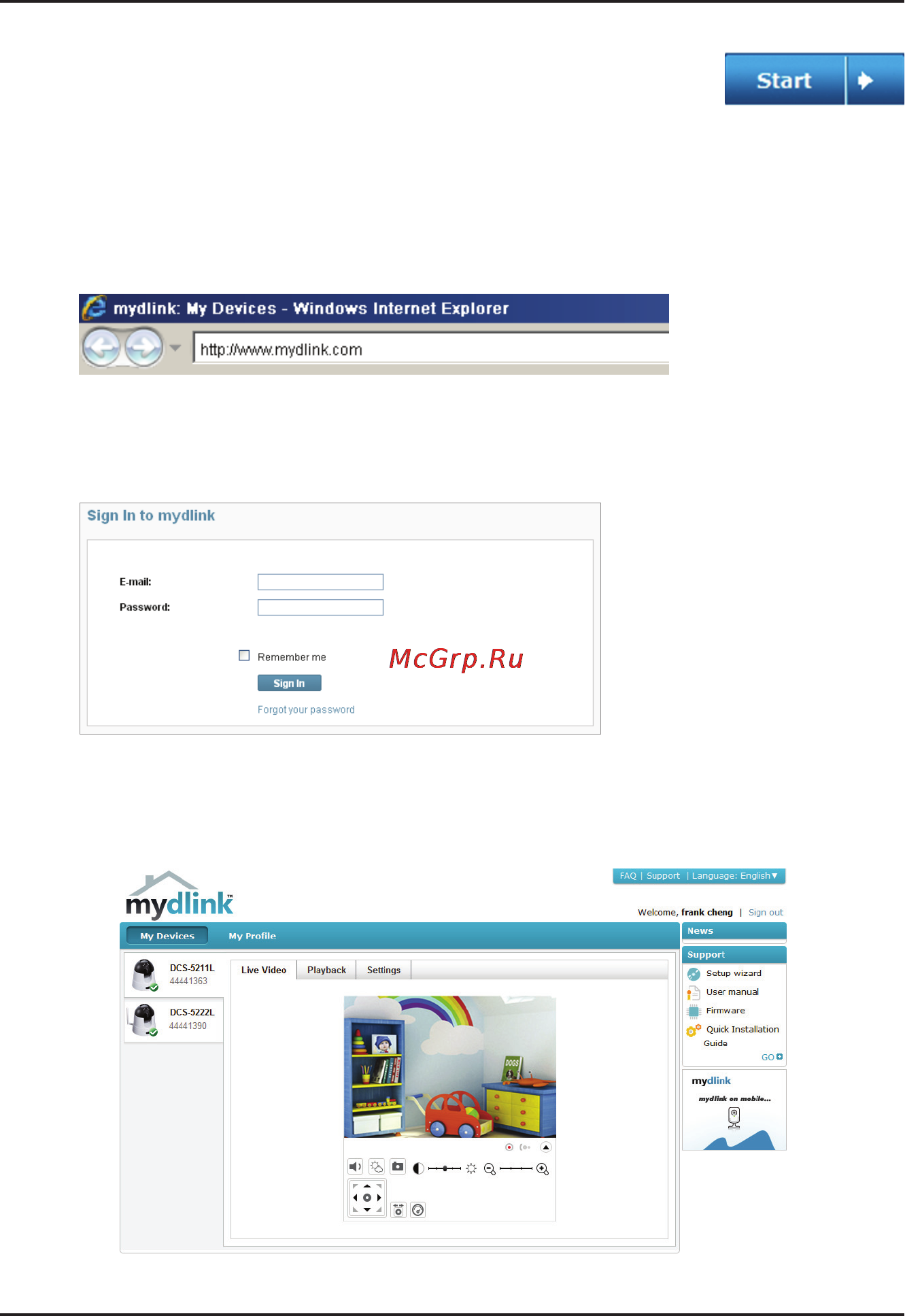 D-Link DCS-5222L Инструкция по эксплуатации онлайн [4/7] 41105