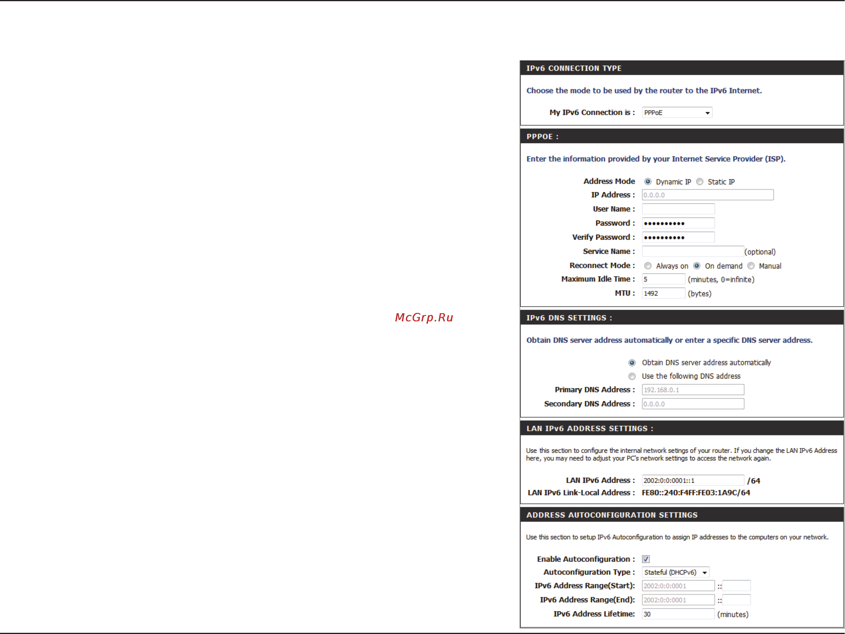 D-Link DIR-632 [56/116] Ipv6 over pppoe stateful