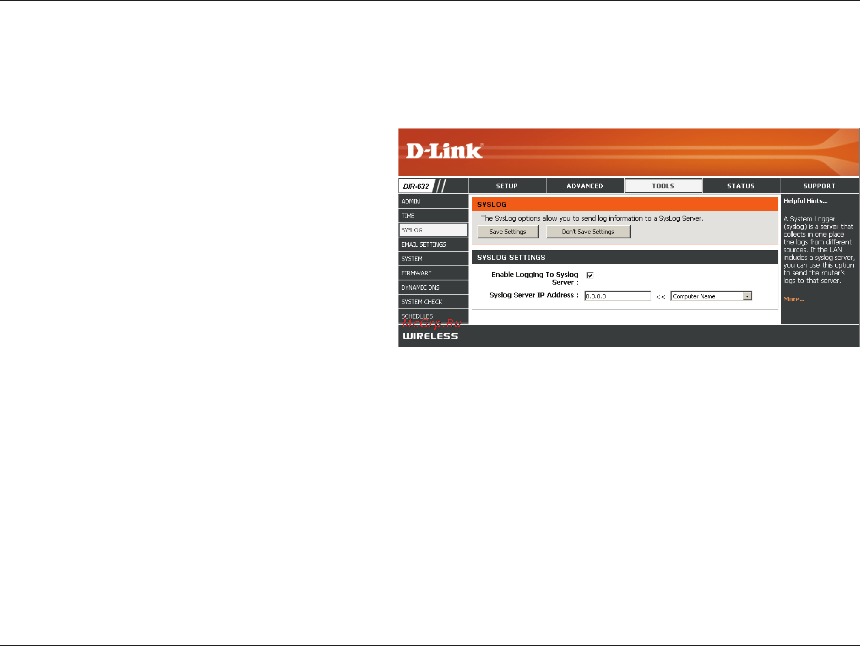 D-Link DIR-632 [66/116] Syslog