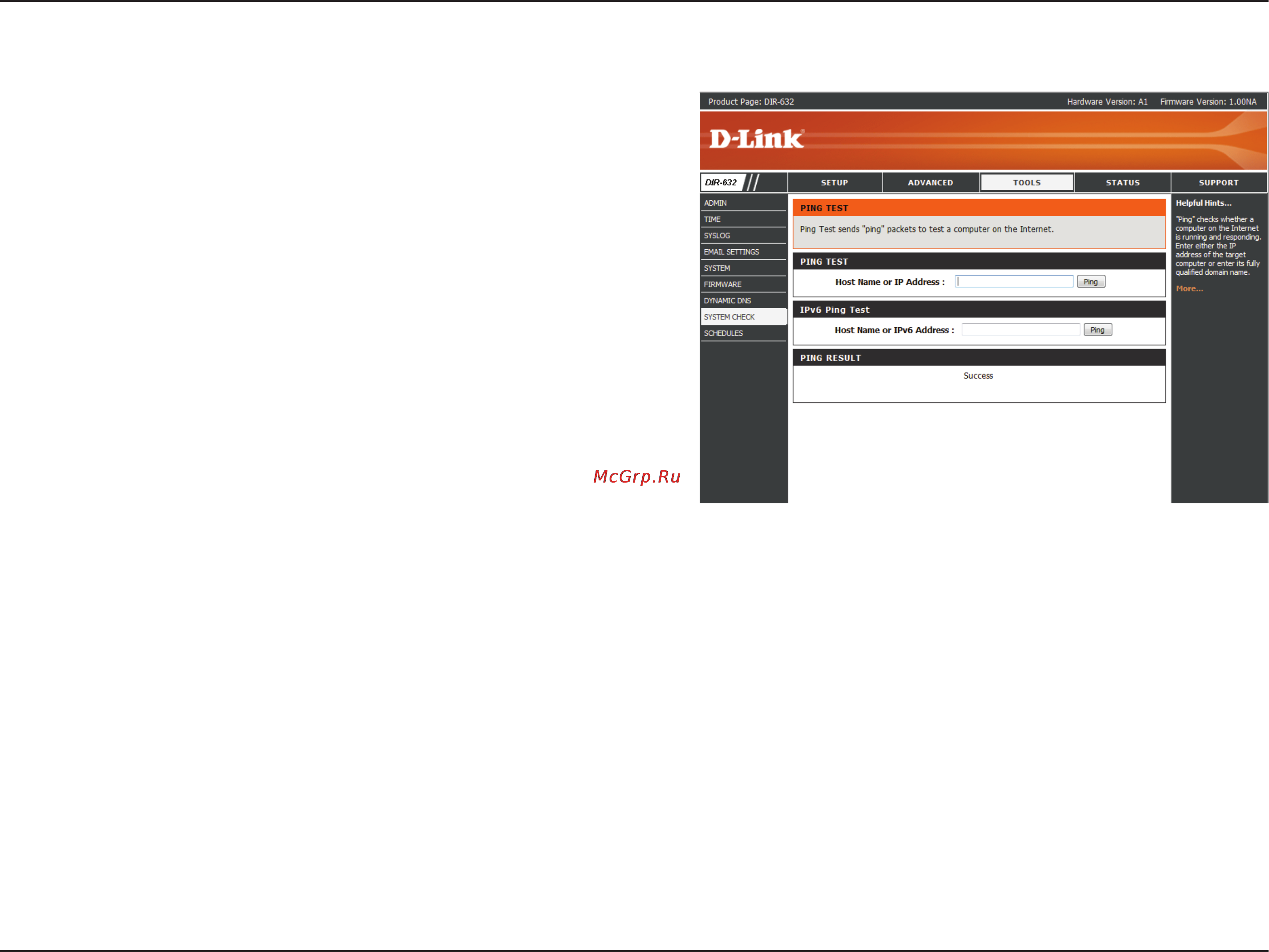 D-Link DIR-632 [71/116] System check