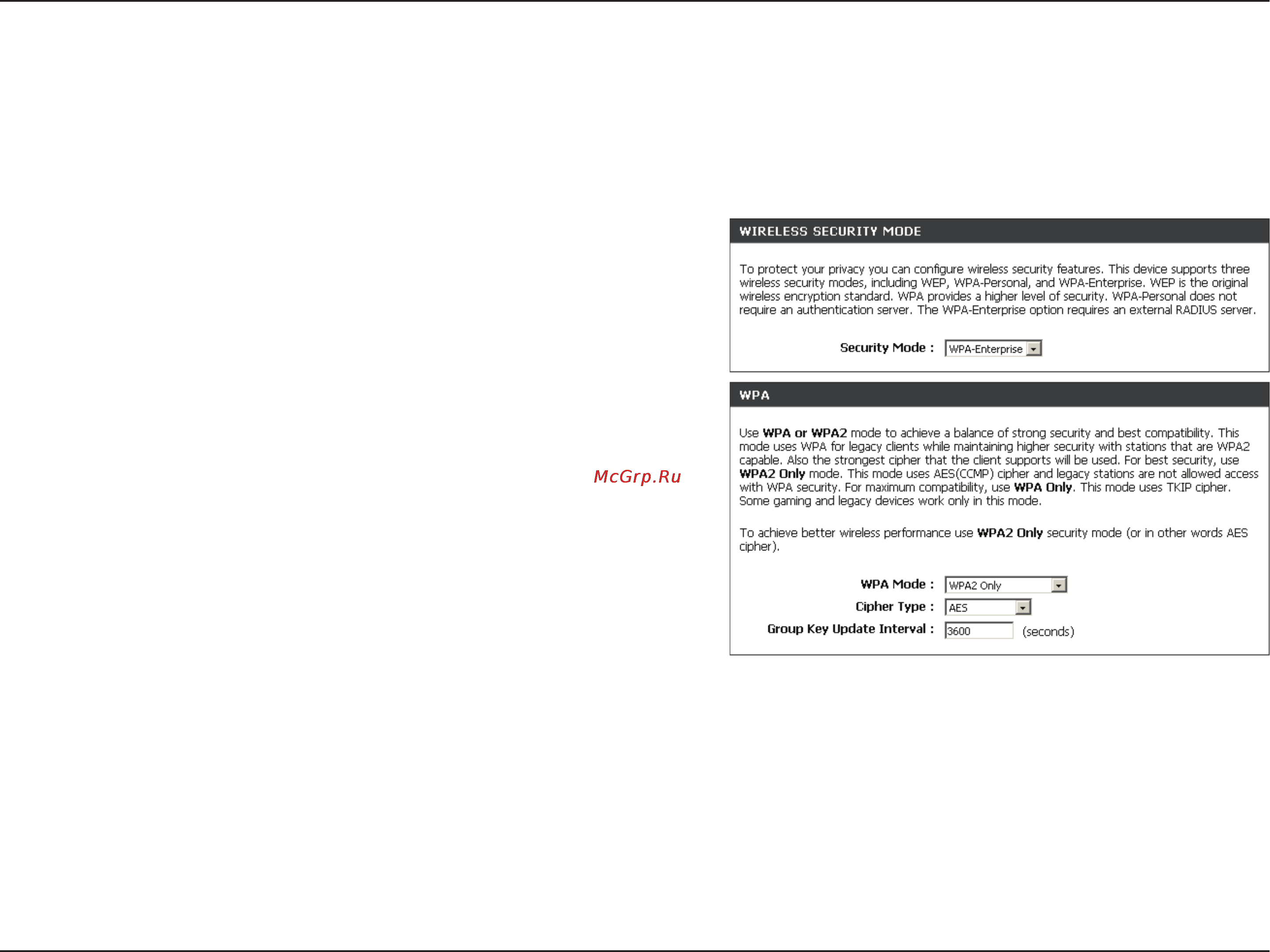 D-Link DIR-632 [86/116] Configure wpa enterprise radius