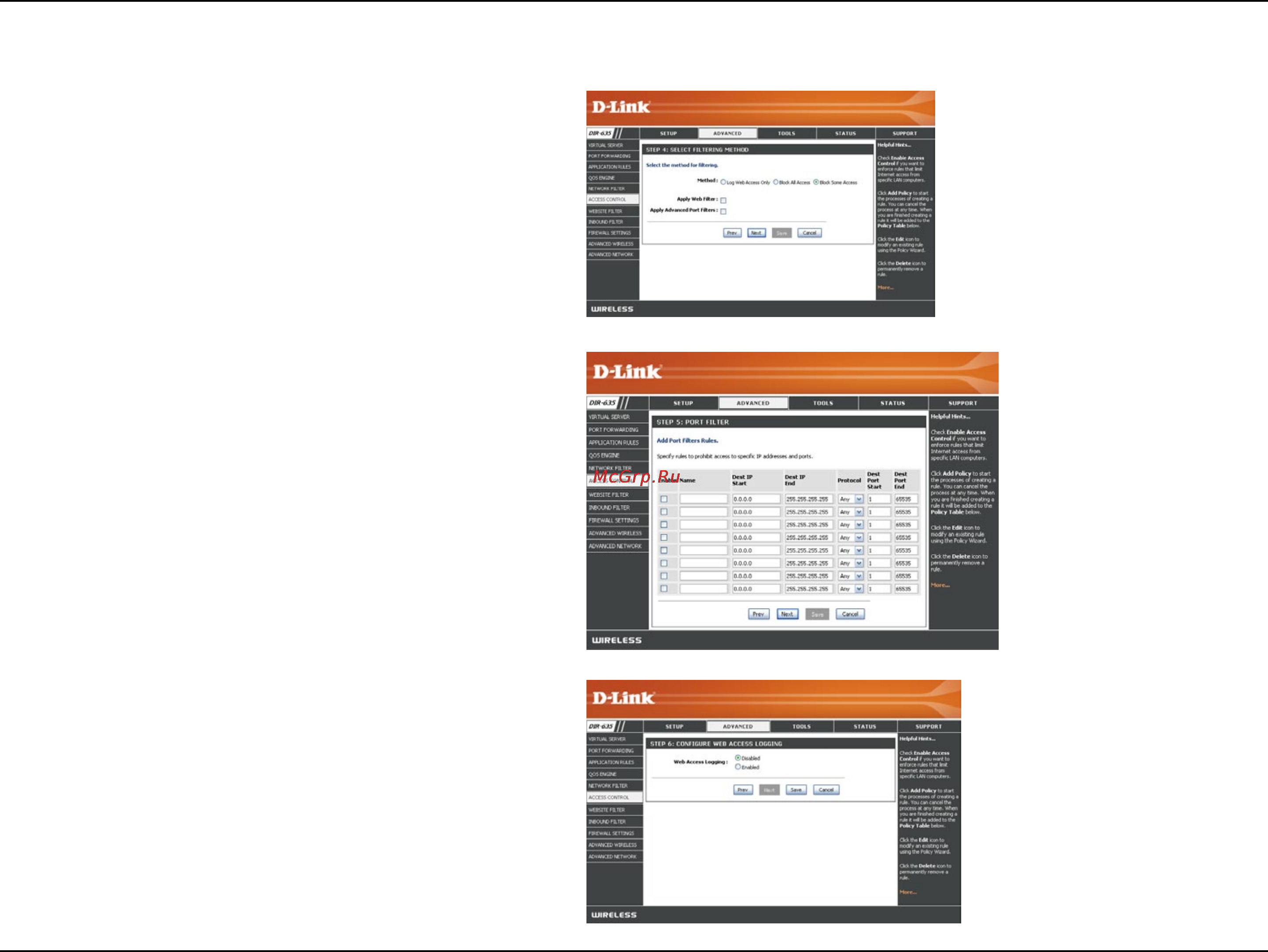 D-Link DIR-635 [38/86] Access control wizard continued
