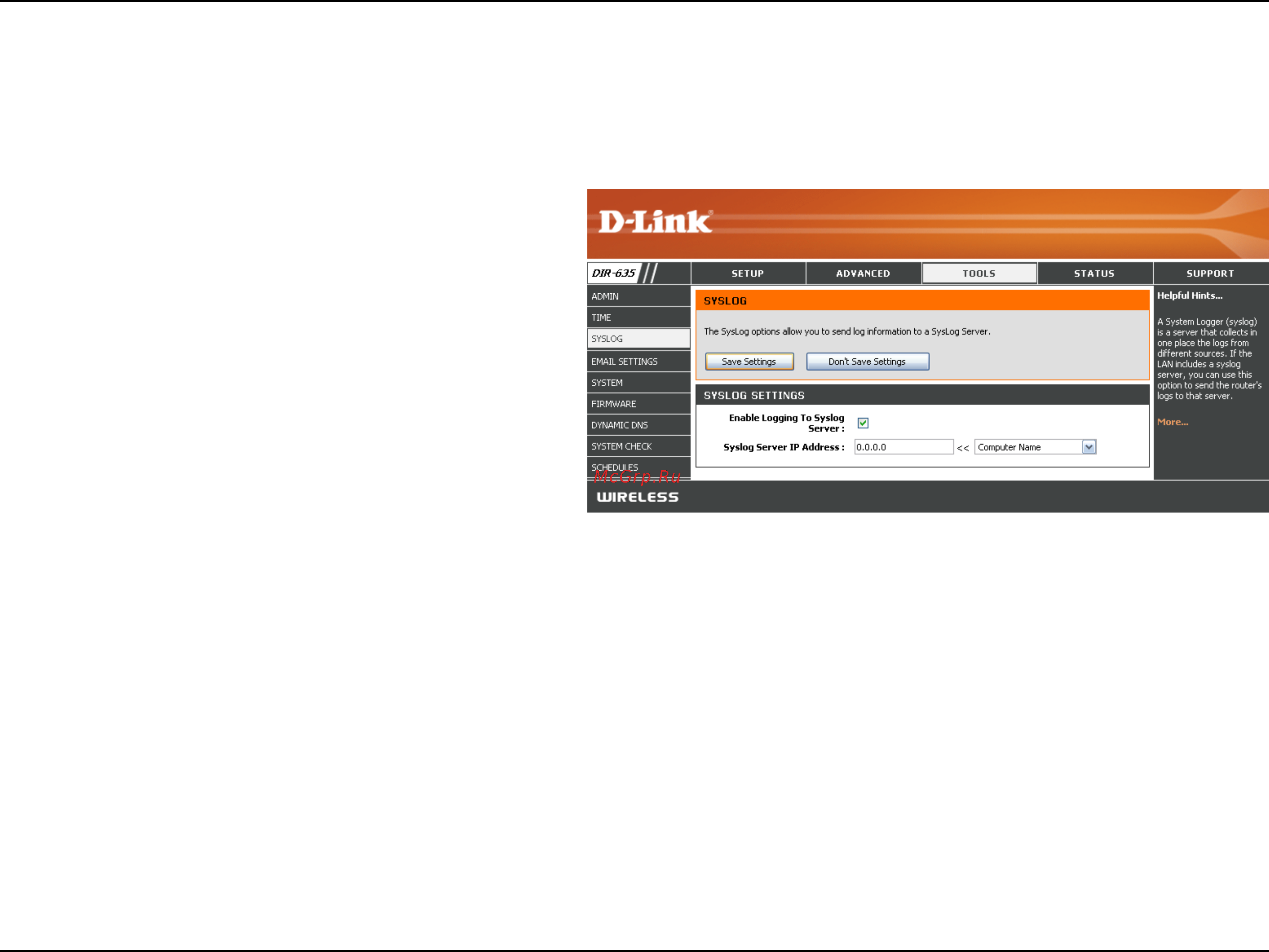 D-Link DIR-635 [47/86] Syslog