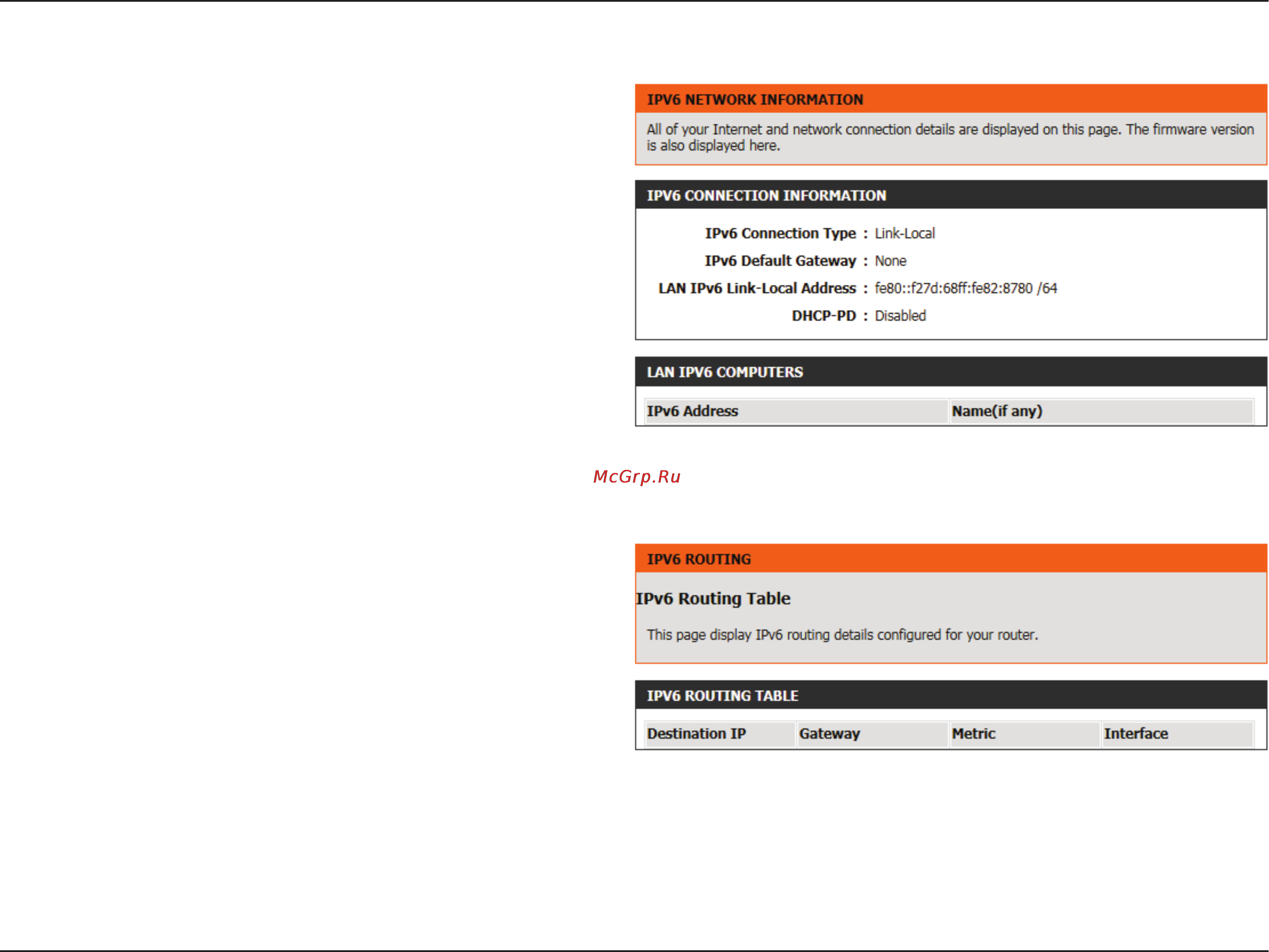 D-Link DIR-645 [114/134] Ipv6 routing
