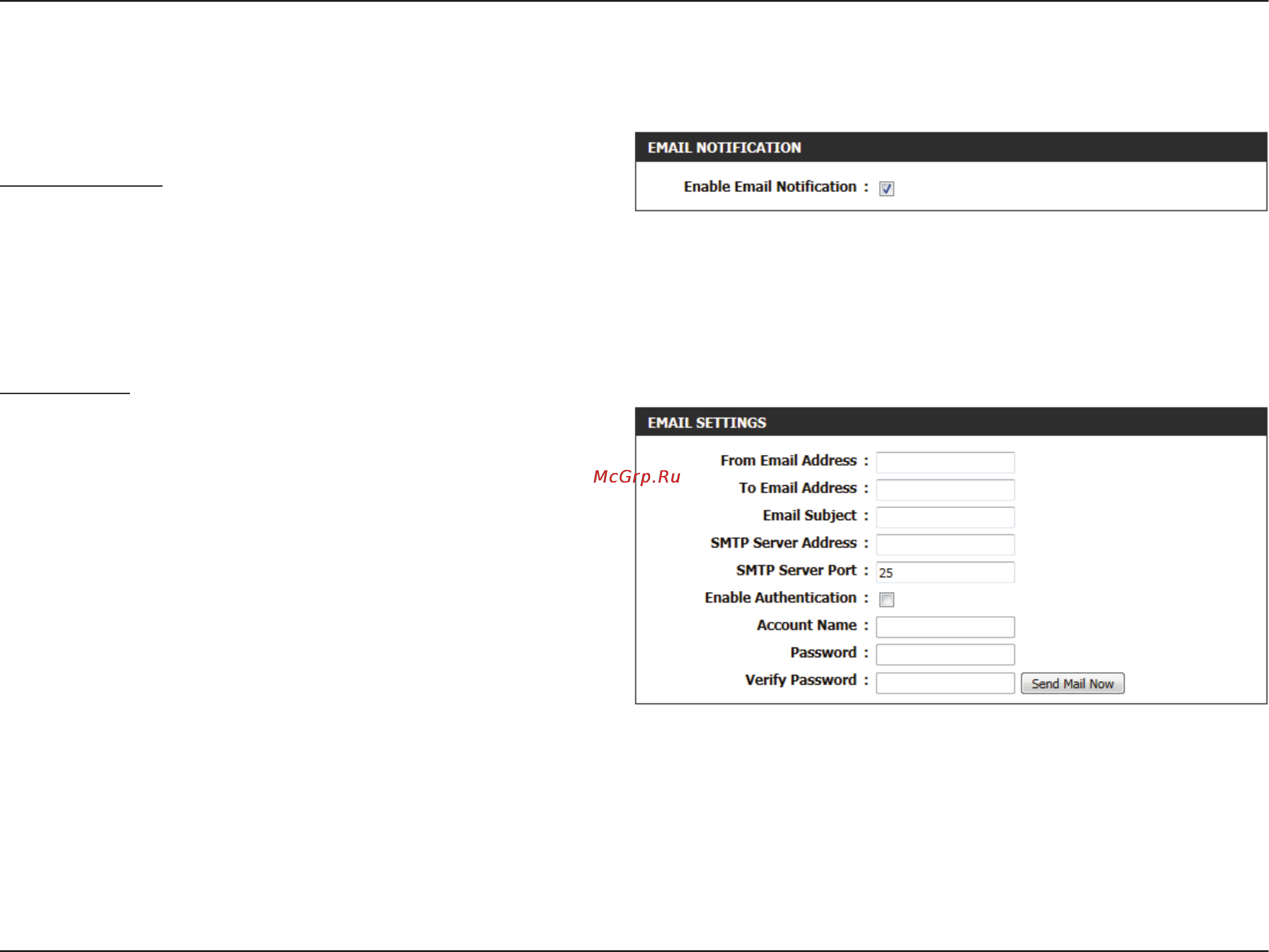 D-Link DIR-645 [99/134] Email settings