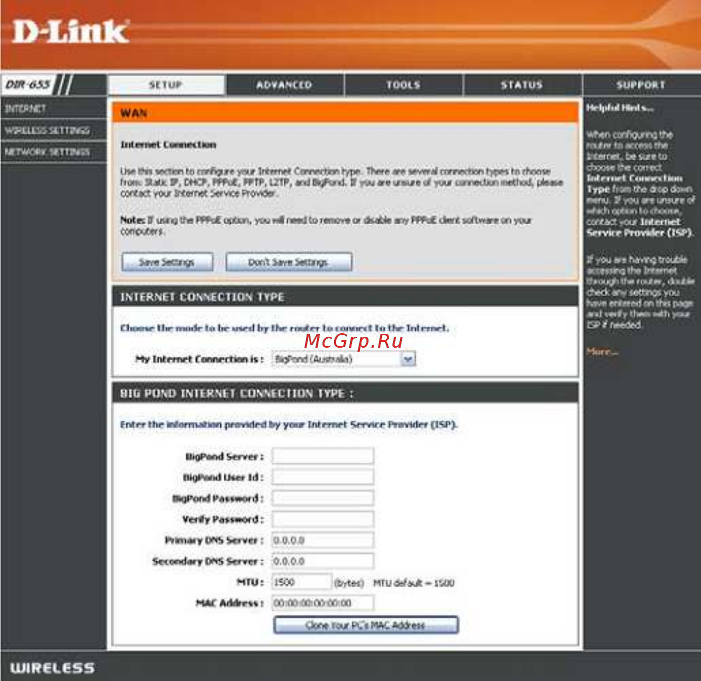 D-Link DIR-655/B1 [24/86] Big pond