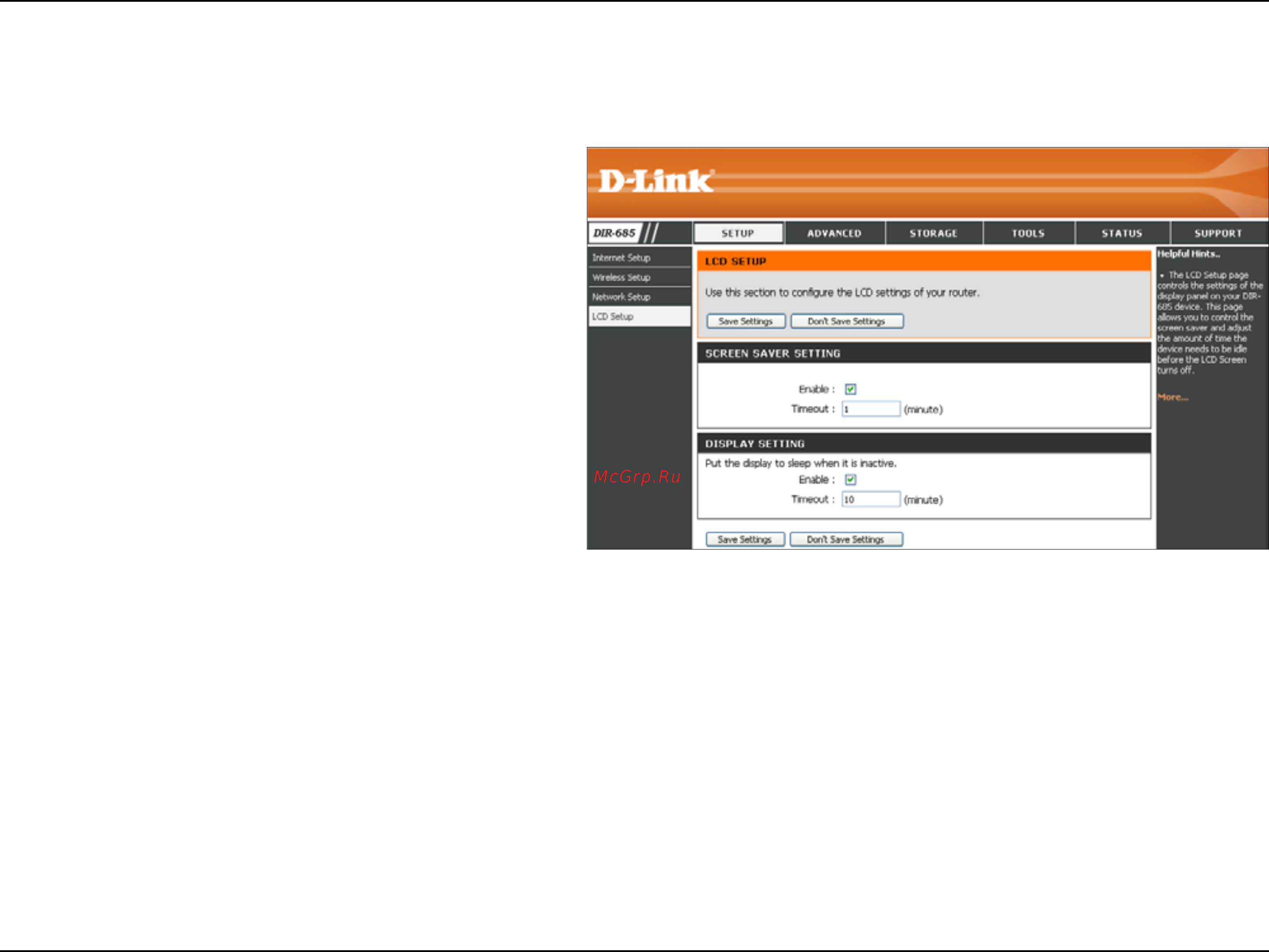 D-Link DIR-685 [63/149] Lcd screen