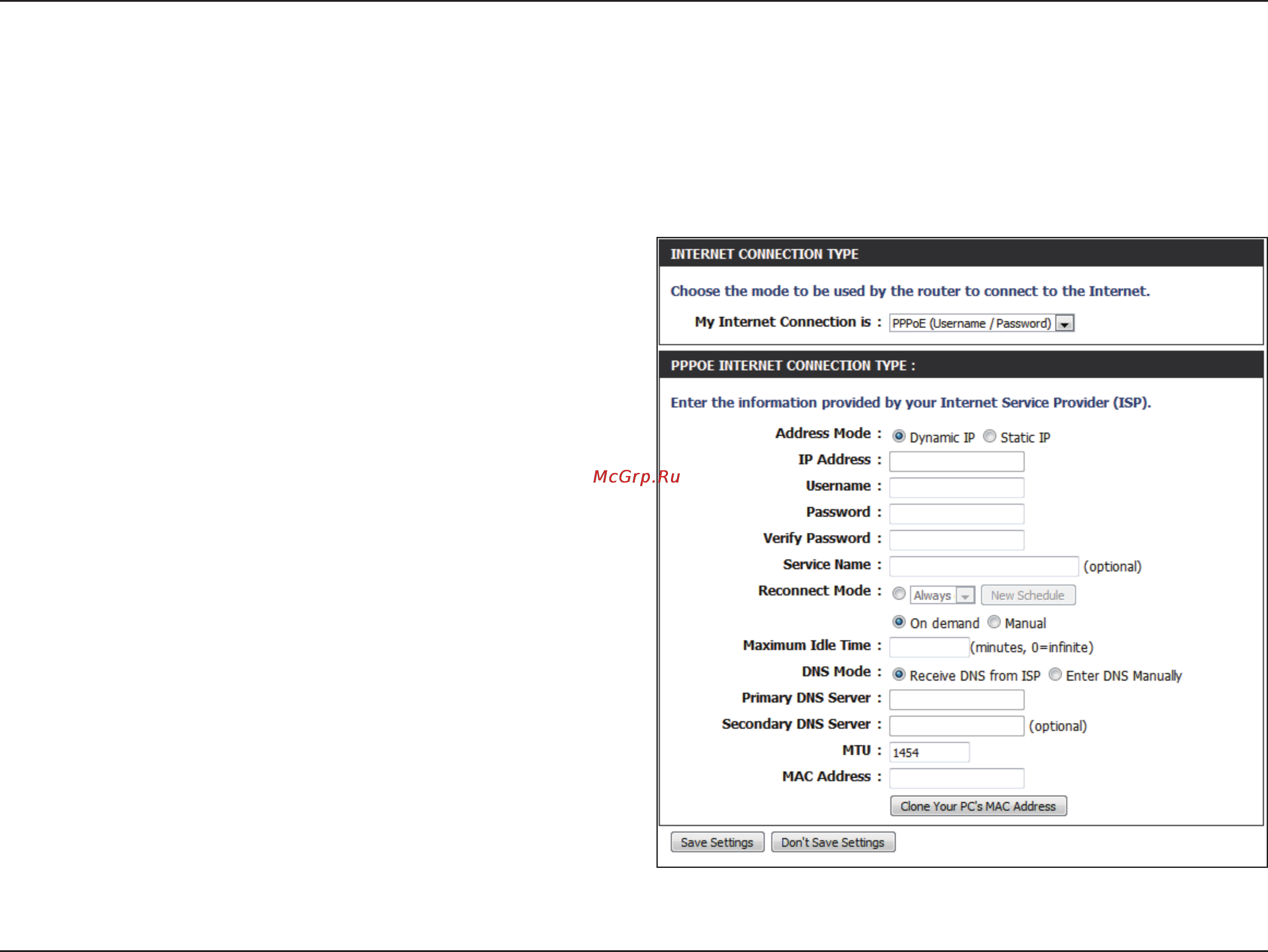 D-Link DIR-815 [31/123] Pppoe username password