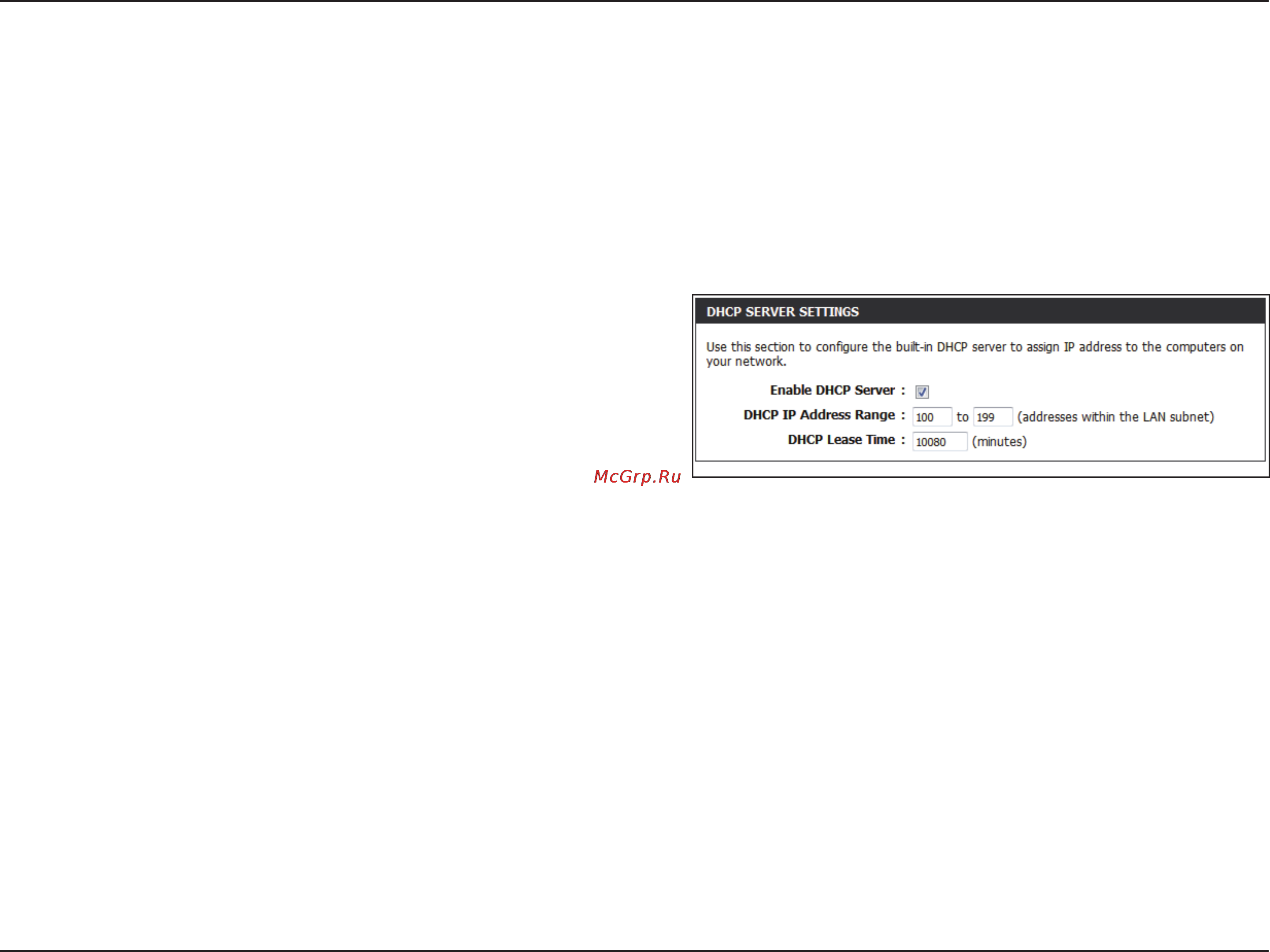 D-Link DIR-815 [46/123] Dhcp server settings