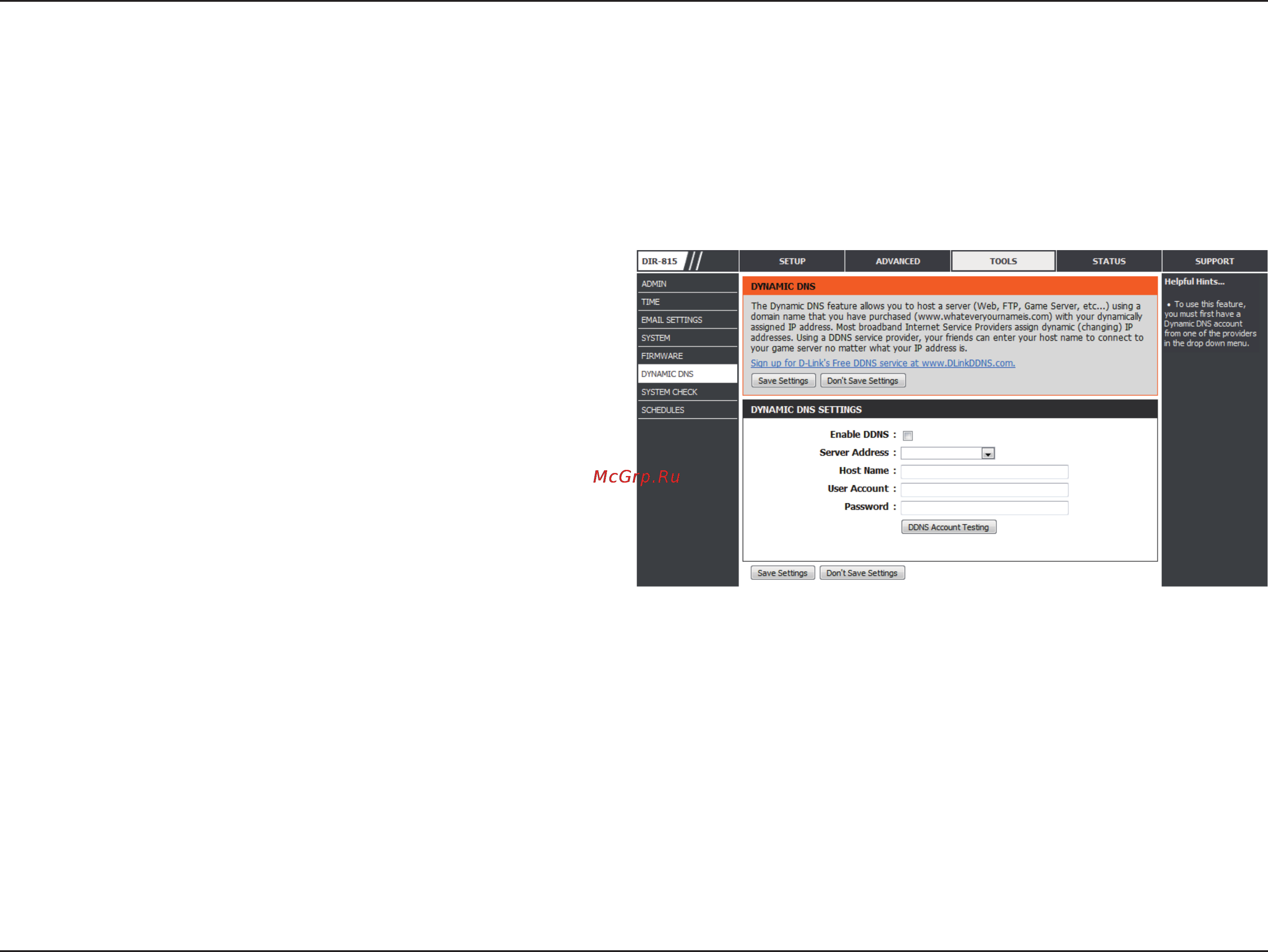 D-Link DIR-815 [81/123] Dynamic dns