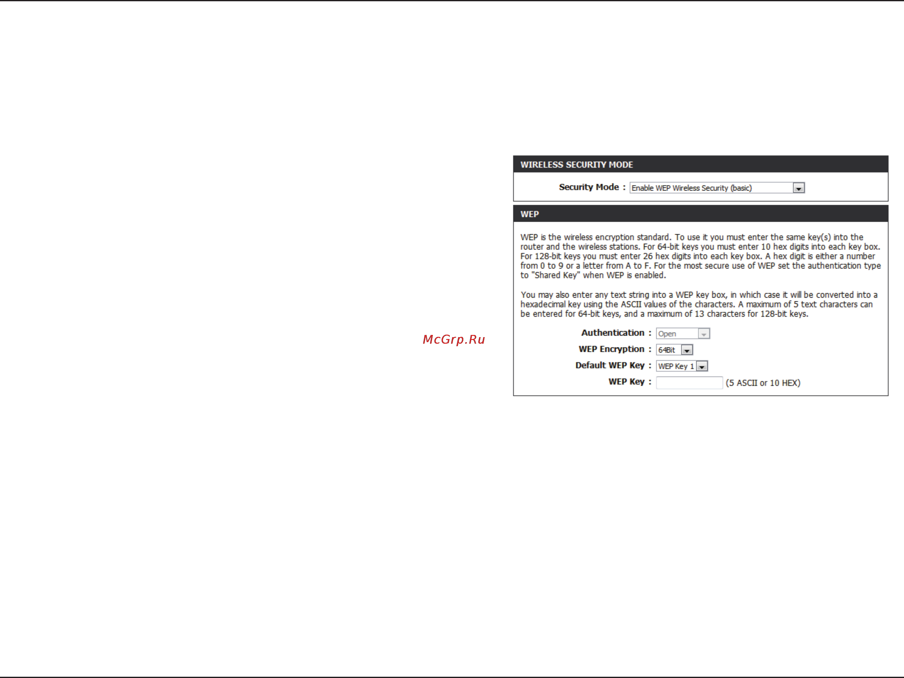 D-Link DIR-815 [96/123] Configure wep
