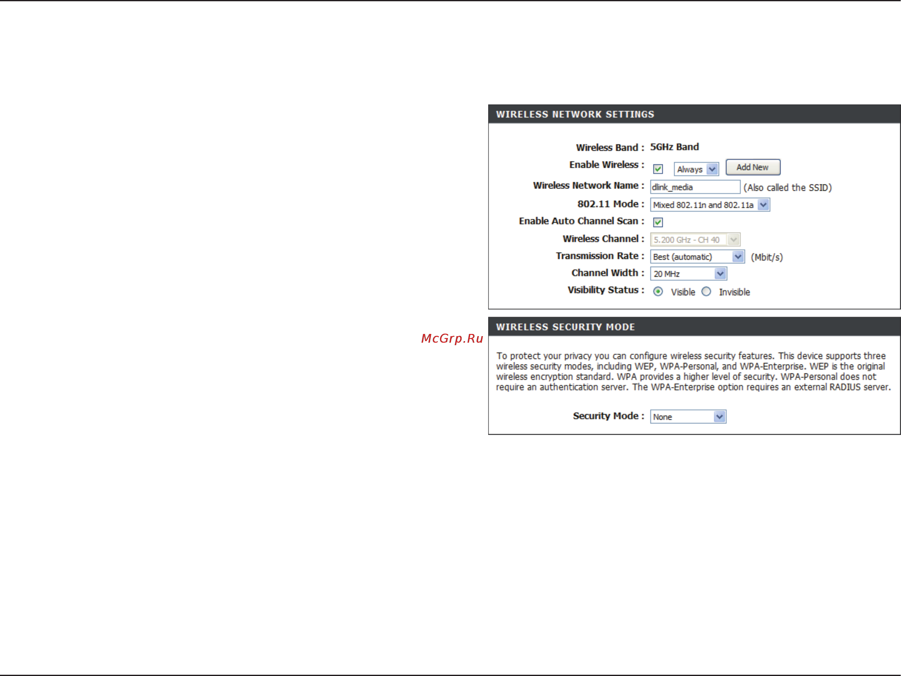 D-Link DIR-857 [32/99] Wireless settings