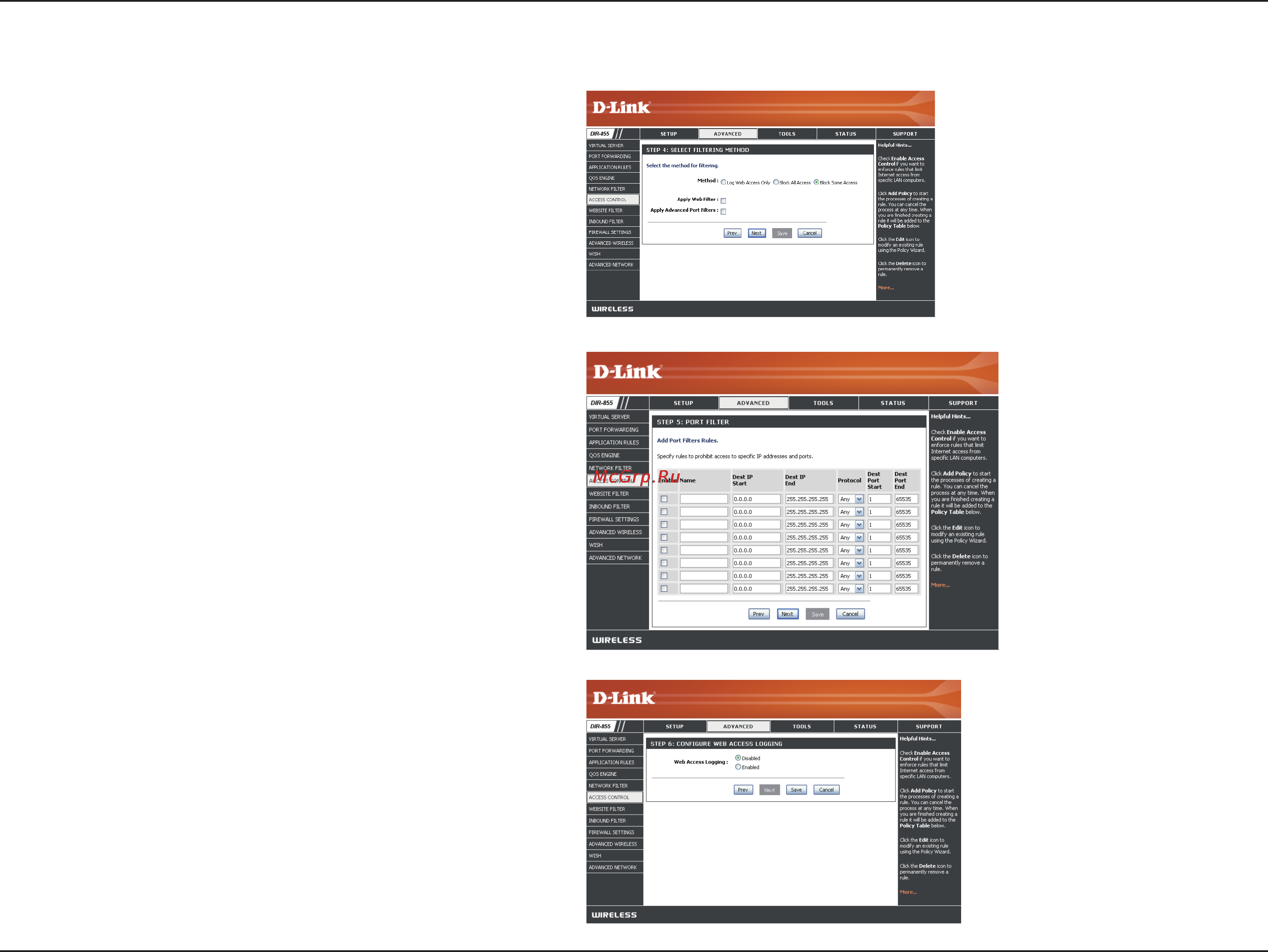 D-Link DIR-857 [46/99] Access control wizard continued