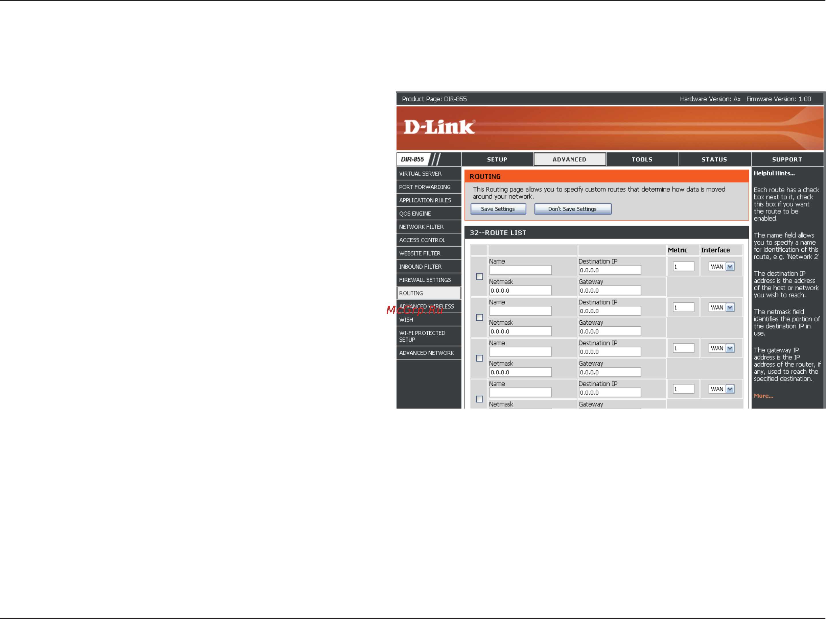D-Link DIR-857 [51/99] Routing