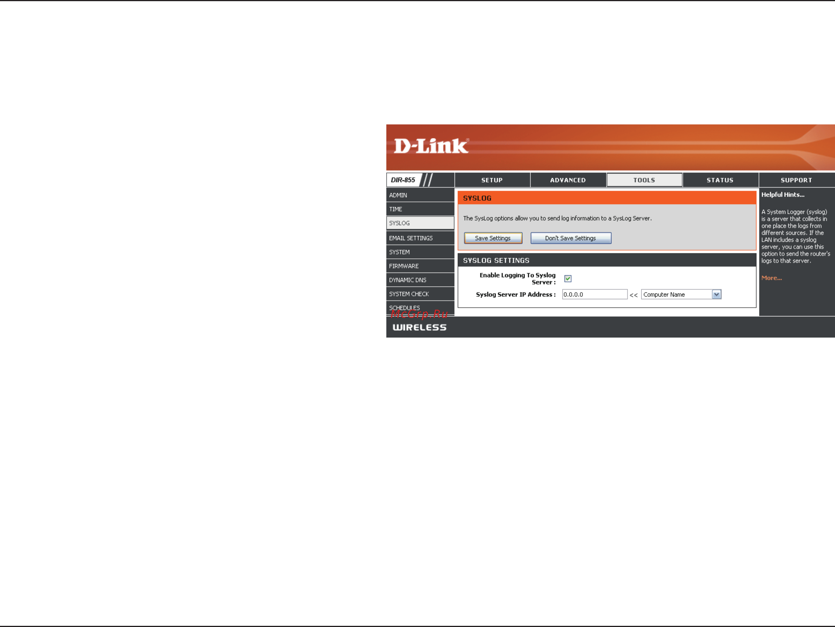 D-Link DIR-857 [59/99] Syslog