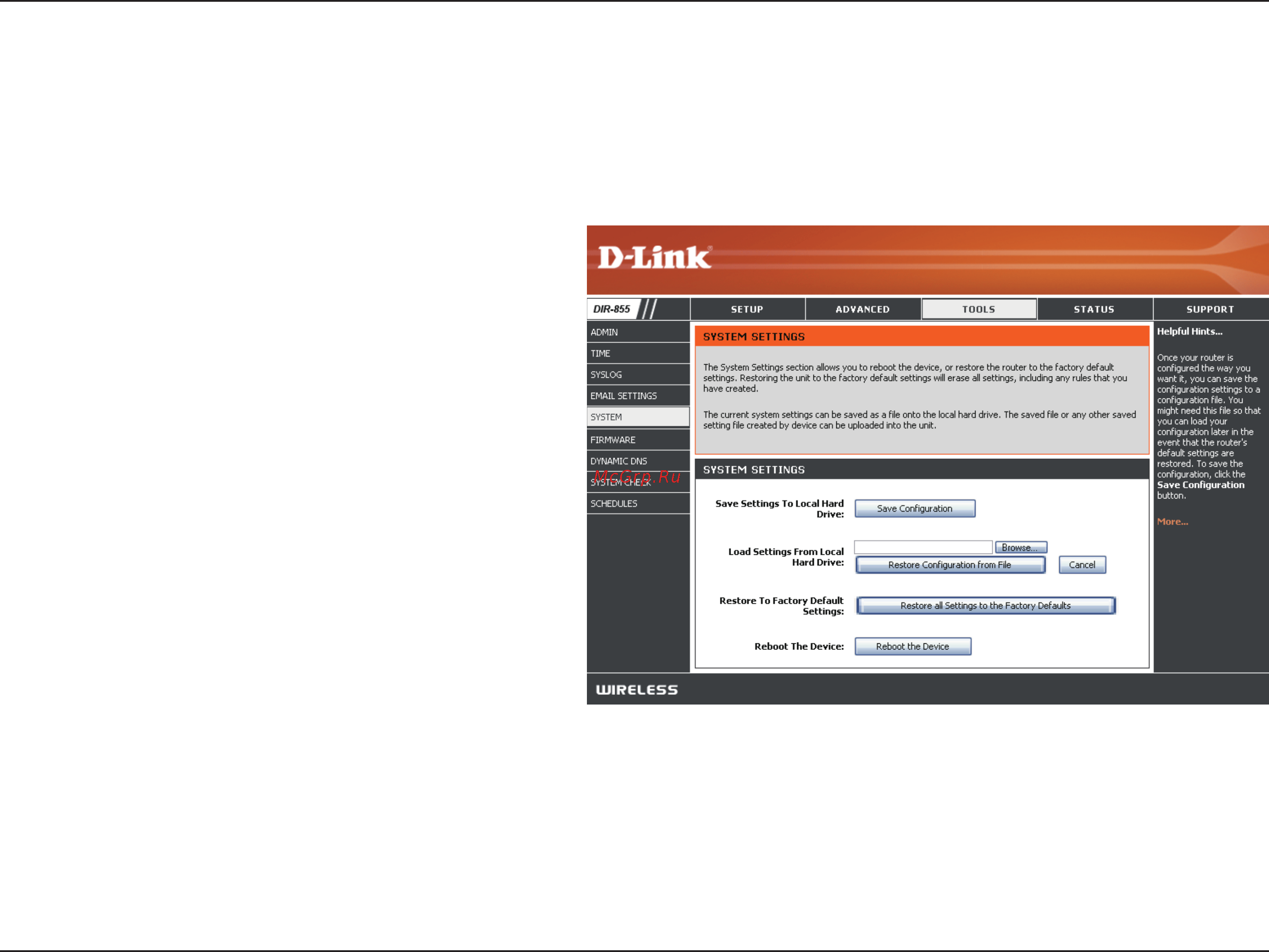 D-Link DIR-857 [61/99] System settings