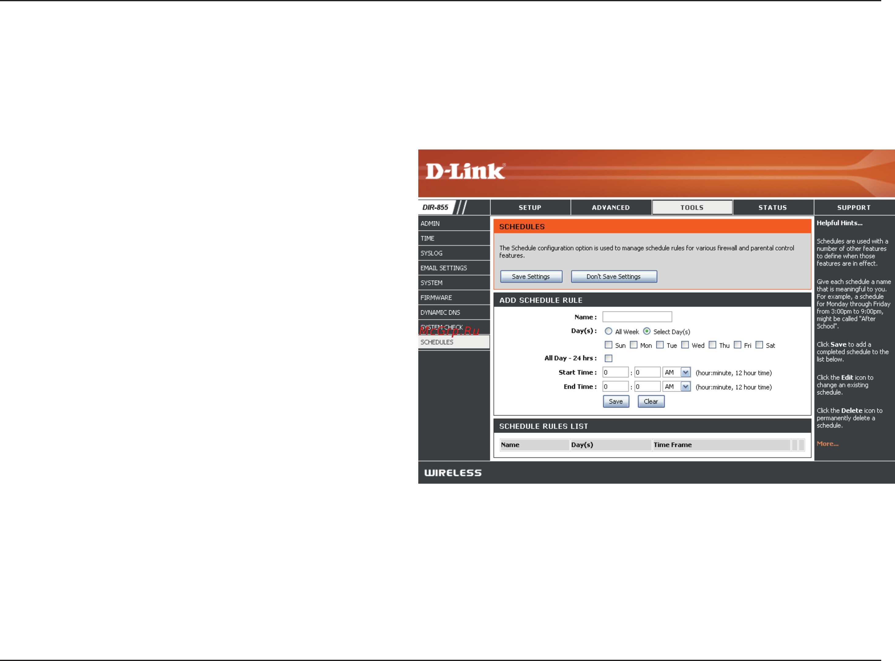 D-Link DIR-857 [65/99] Schedules