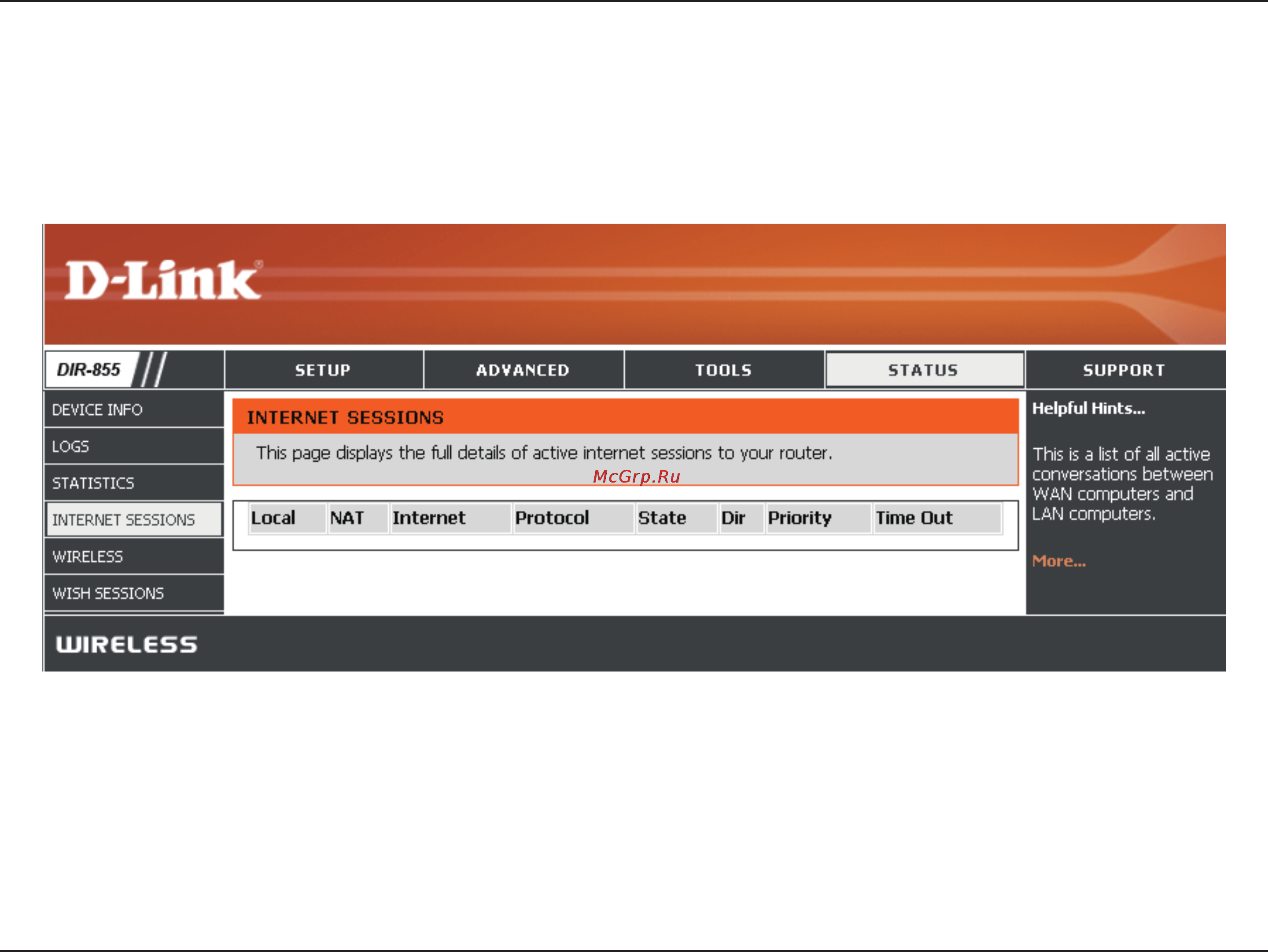 D-Link DIR-857 [69/99] Internet sessions