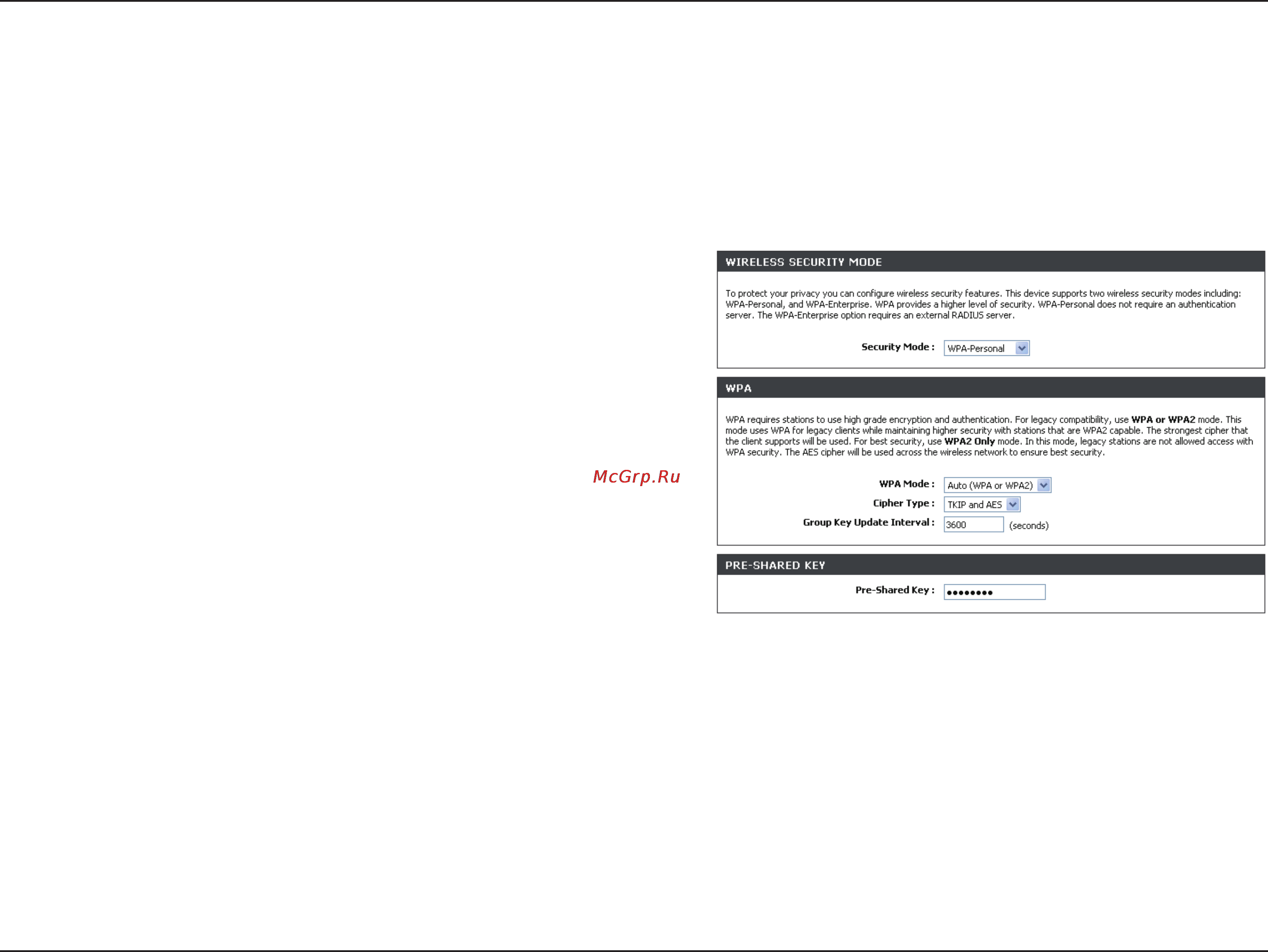 D-Link DIR-857 [76/99] Configure wpa personal psk