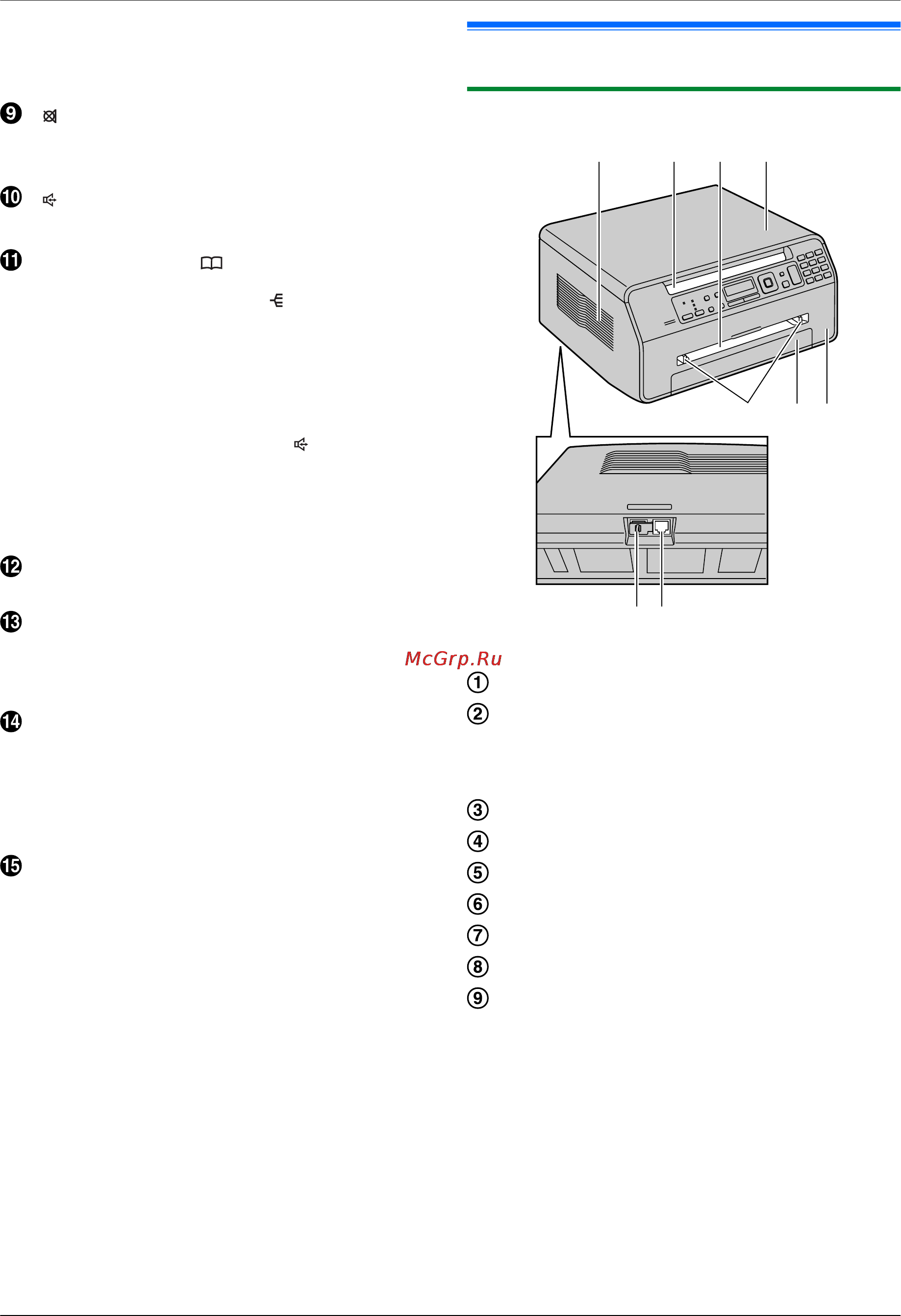 Panasonic KX-MB1500RUB [8/84] Введение и установка