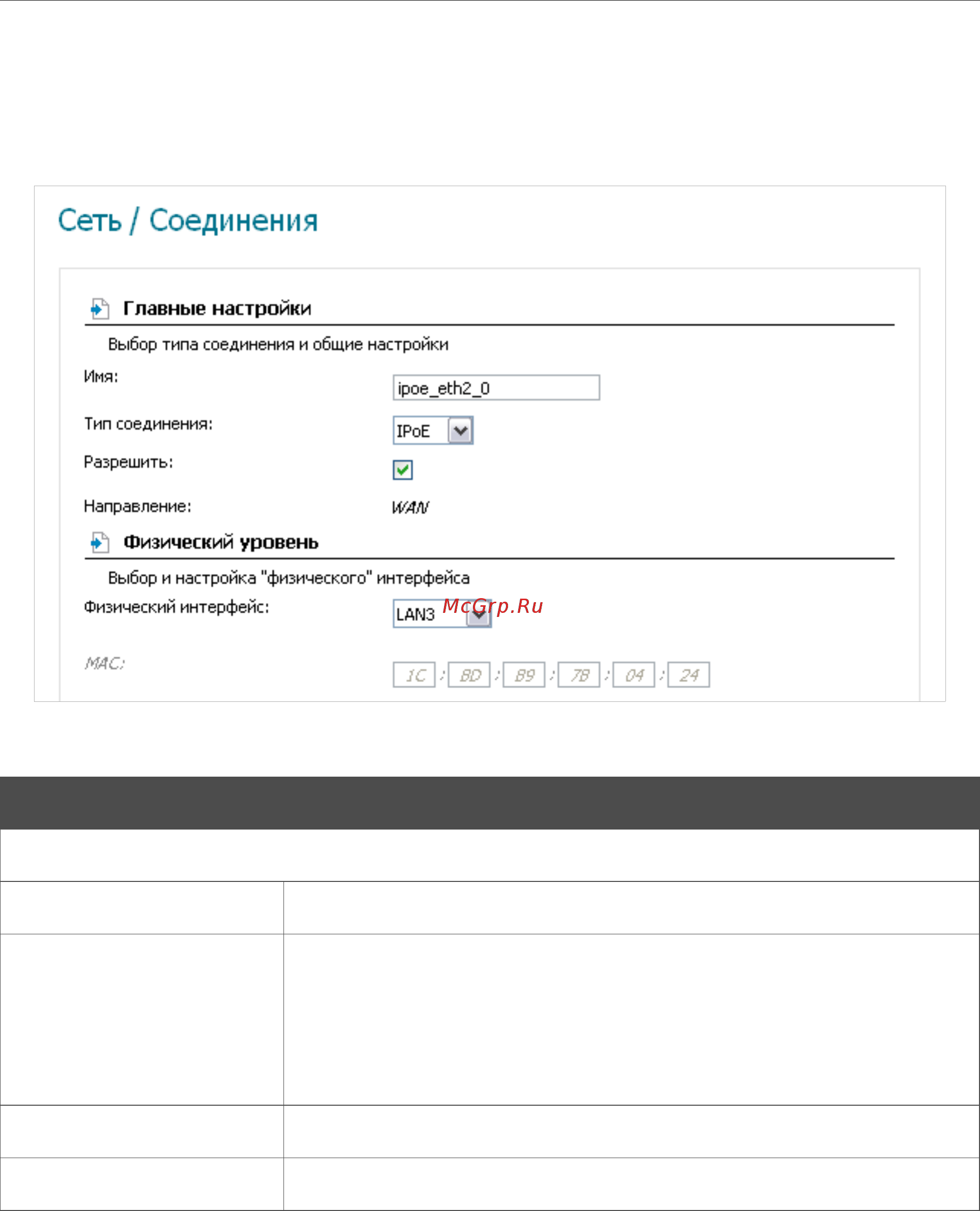 D-Link DSL-2650U [42/112] Создание ethernet wan соединения