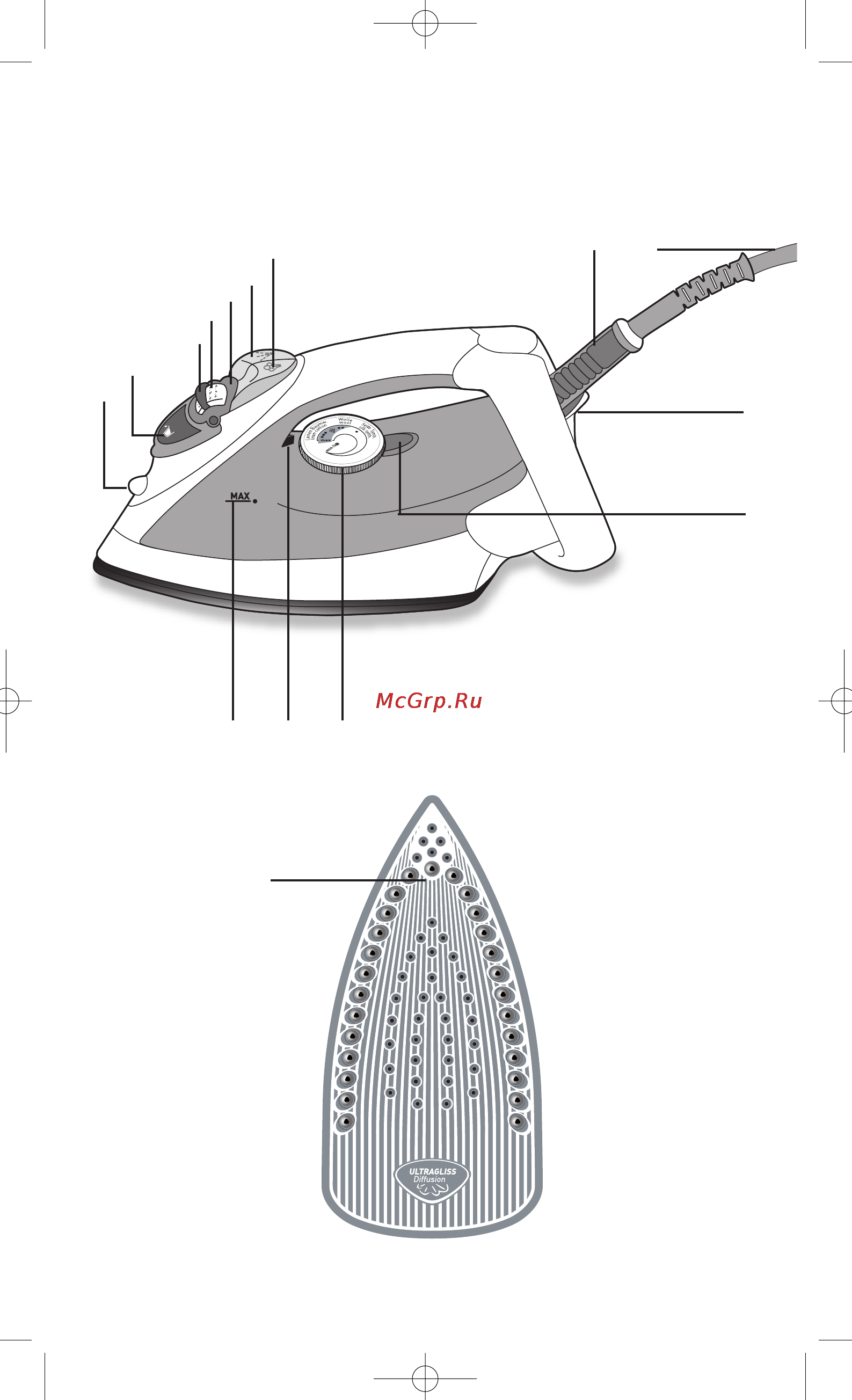 Tefal Ultragliss EasyCord FV 42xx Инструкция по эксплуатации онлайн [2/15] 41289