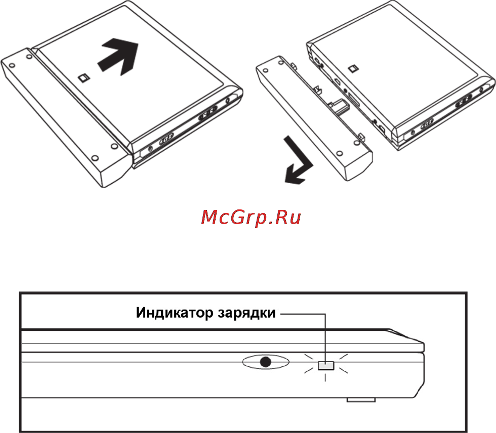 Nexx NDV-7000 [12/28] Зарядка батареи плеера