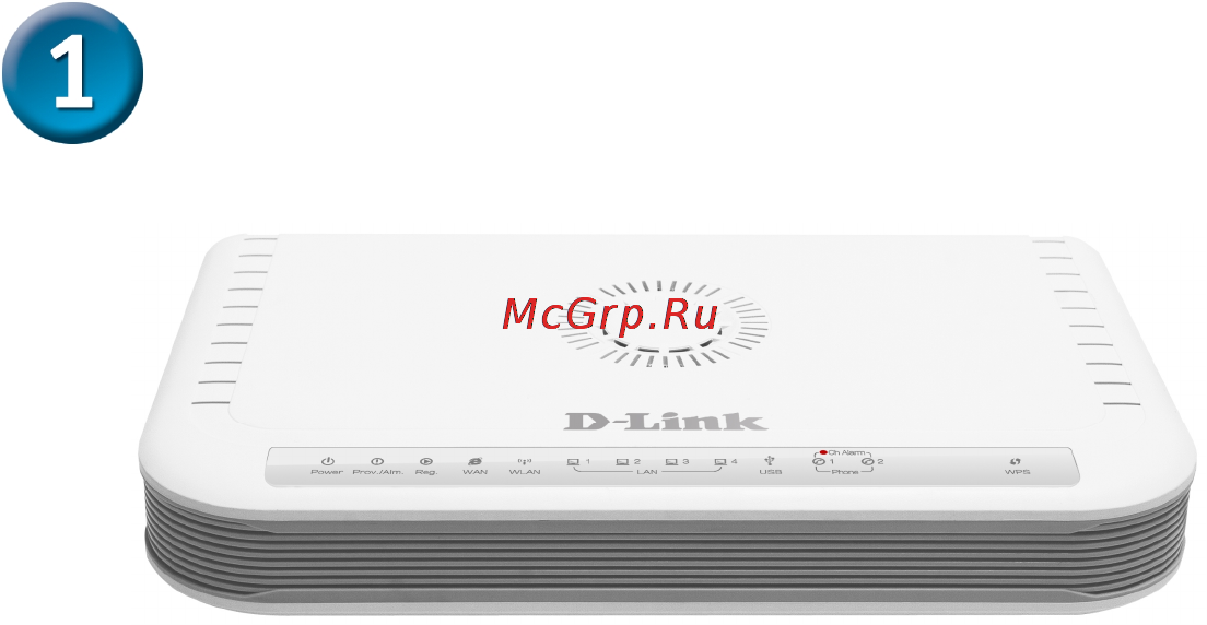 D-Link DVG-N5402FF [2/11] Передняя панель