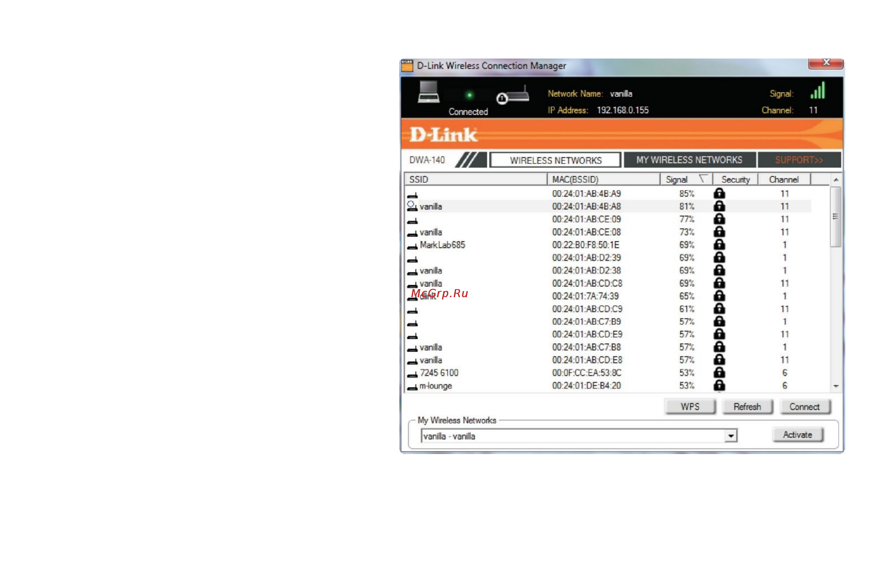 D-Link DWA-142 [18/54] Беспроводные сети