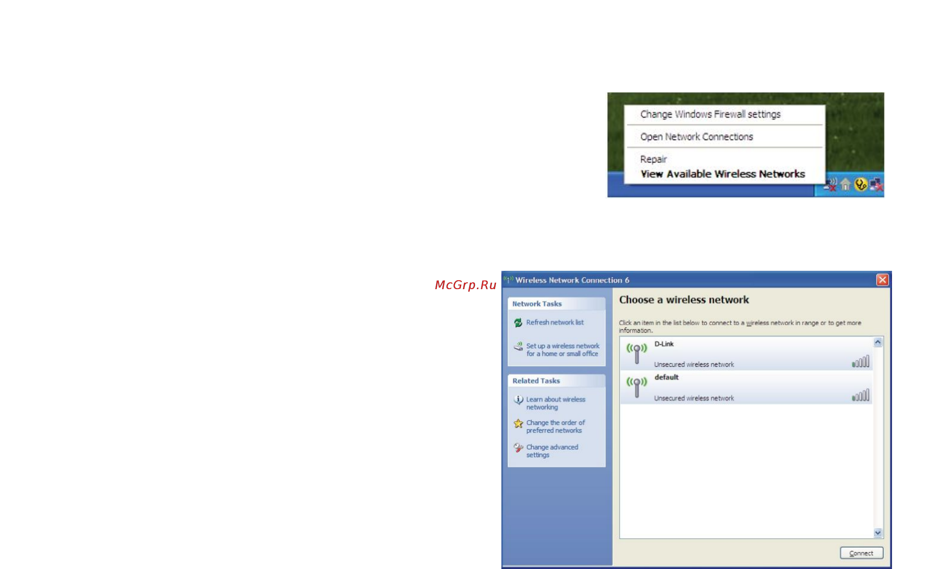 D-Link DWA-140 [39/54] Настройка wpa wpa2 passphrase в ос windows xp