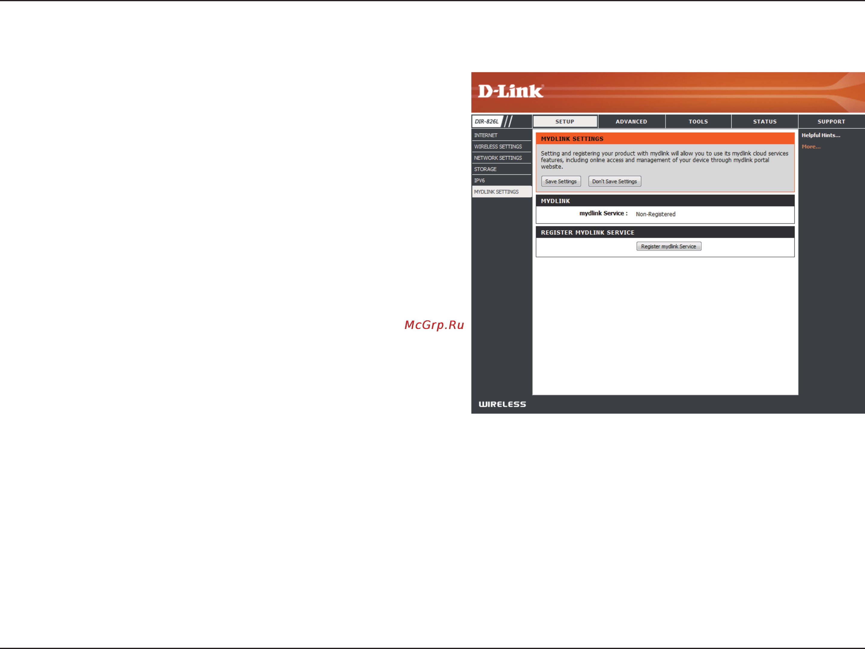 D-Link DIR-826L [74/142] Mydlink settings