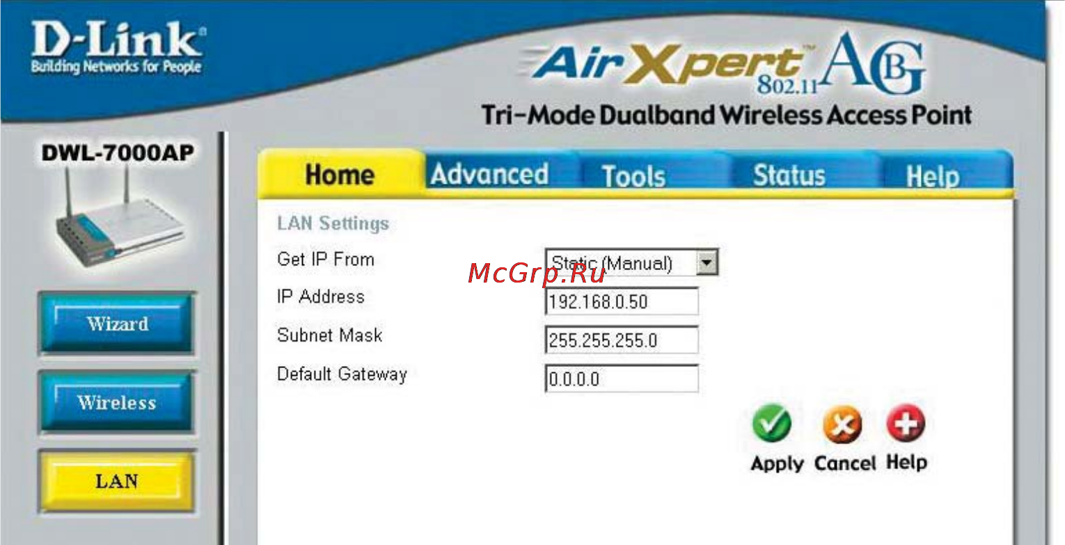 D-Link DWL-7000AP [14/50] Using the configuration menu continued