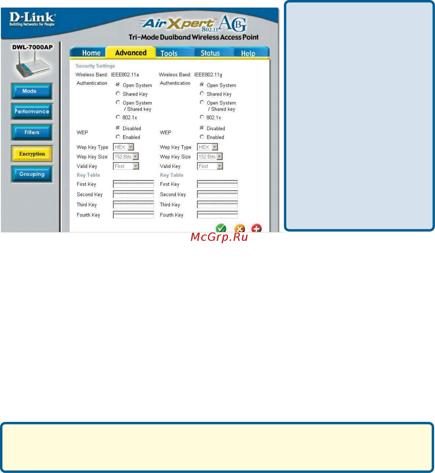 D-Link DWL-7000AP [18/50] Encryption