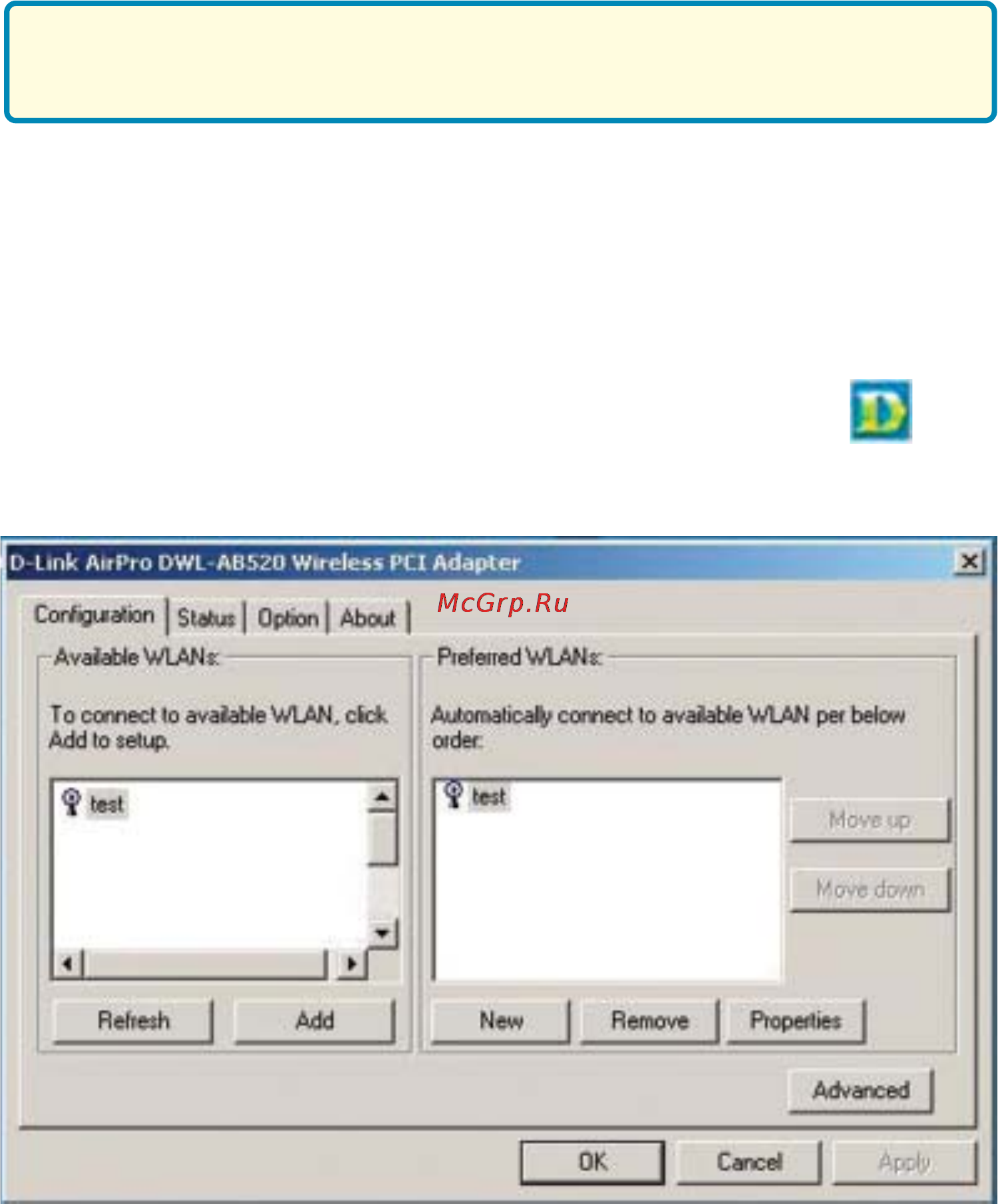 D-Link DWL-AB520 [13/39] Using the configuration utility