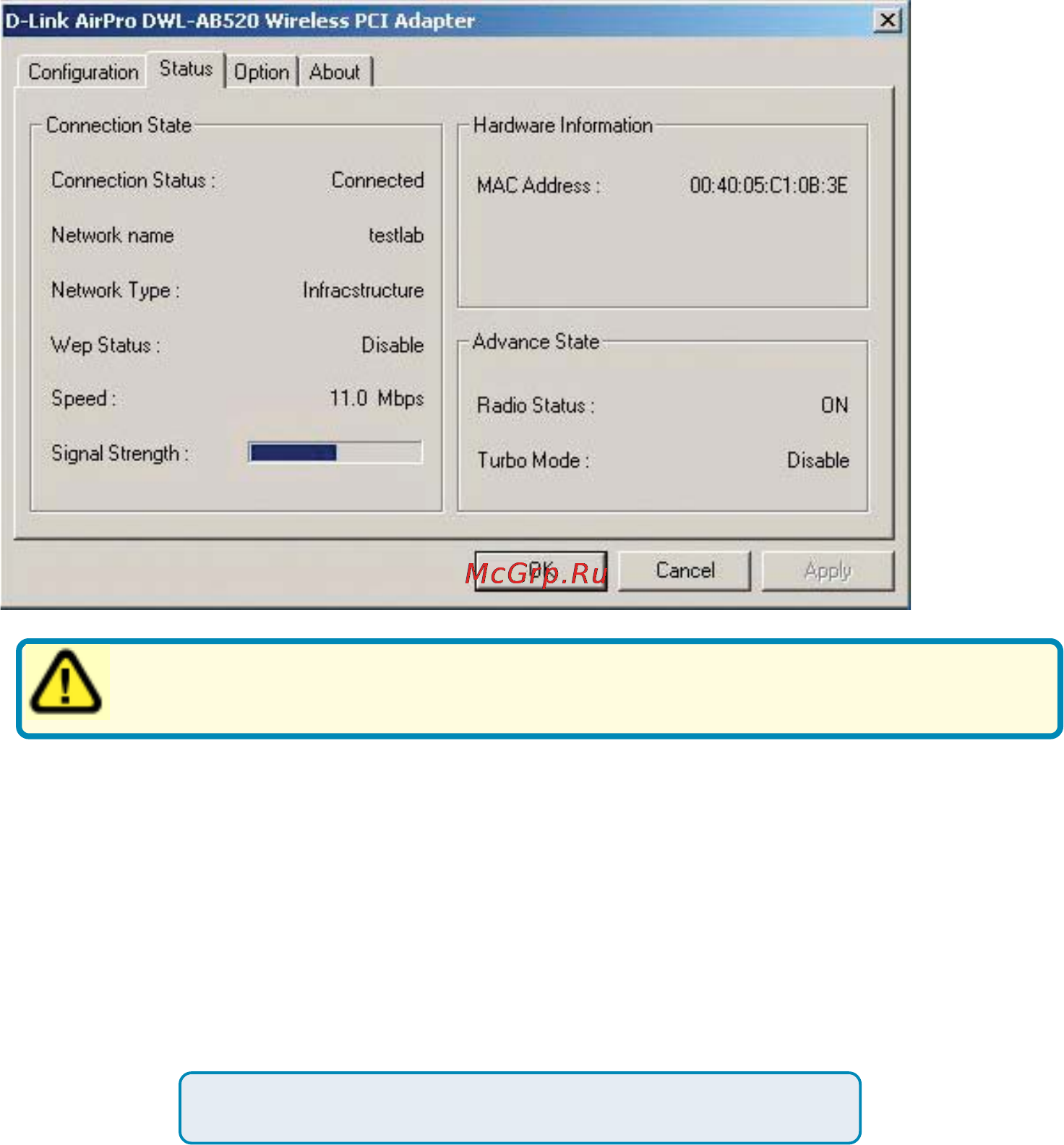 D-Link DWL-AB520 [16/39] Using the configuration utility