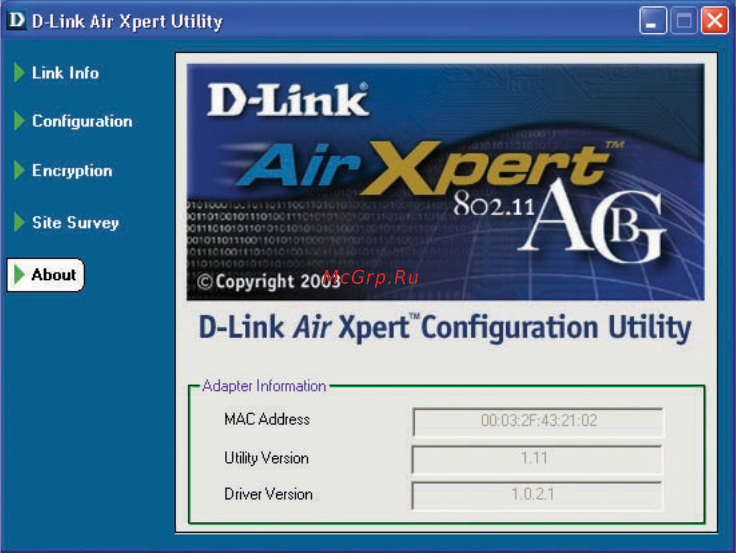 D-Link DWL-AG650 [19/43] Configuration utility