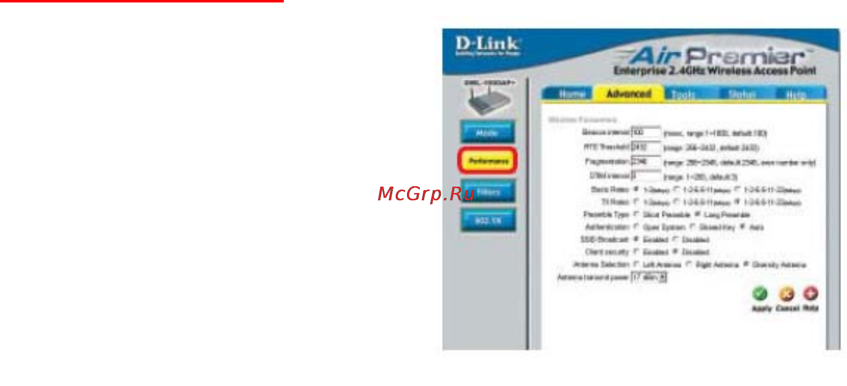D-Link DWL-1750 [17/40] Использование меню настройки
